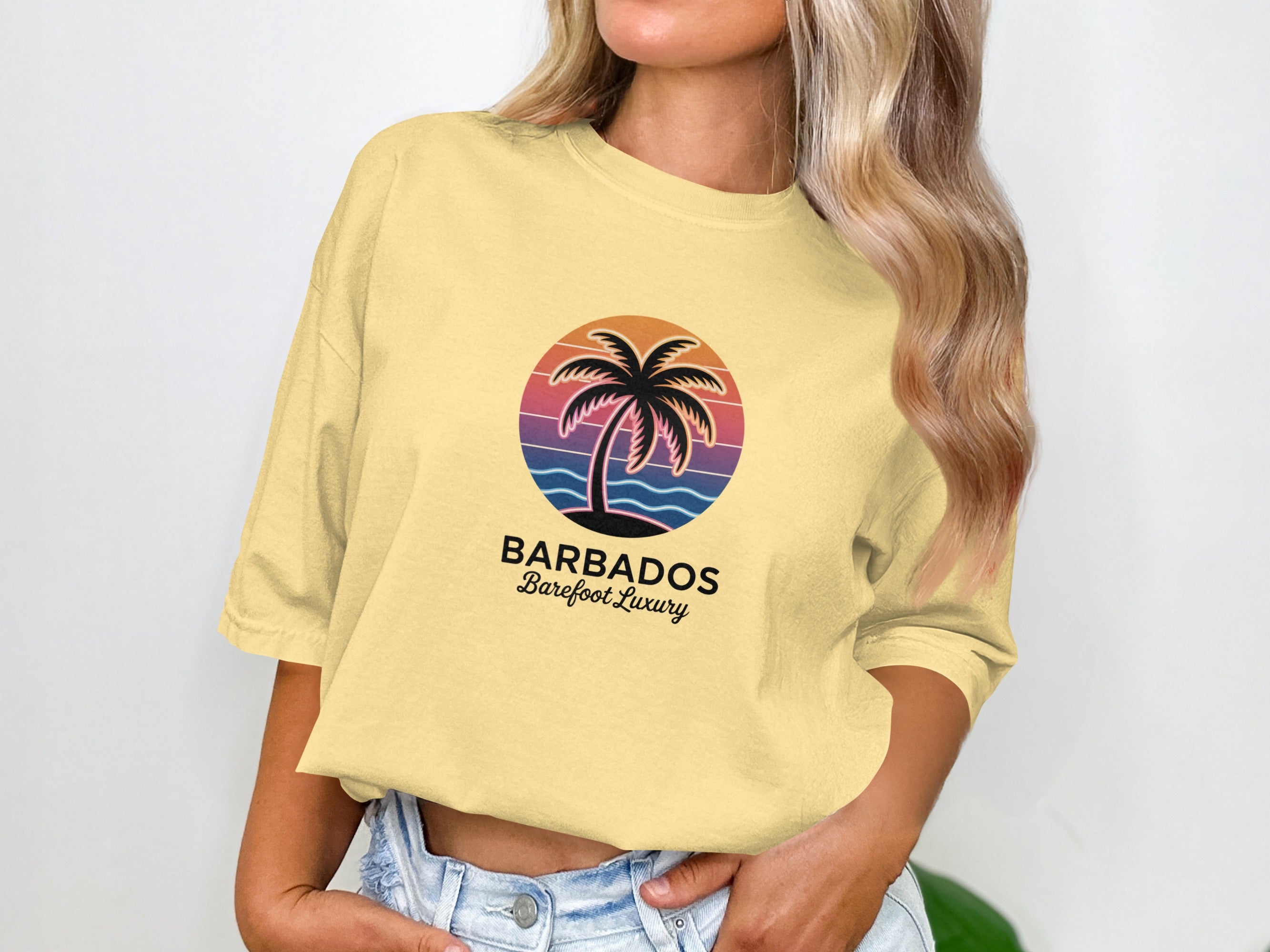 Barbados Barefoot Luxury Palm Graphic Tee product