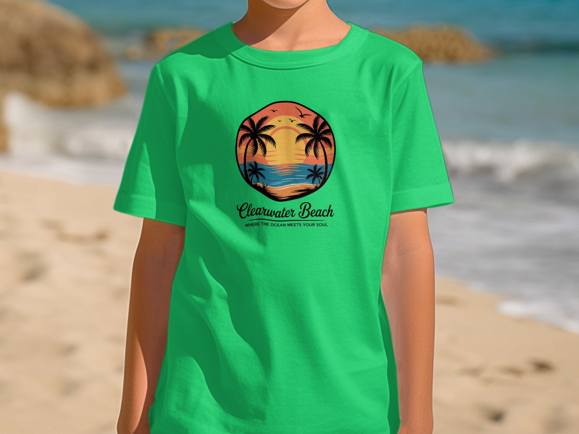 Clearwater Beach The Ocean Meets Your Soul T-shirt product