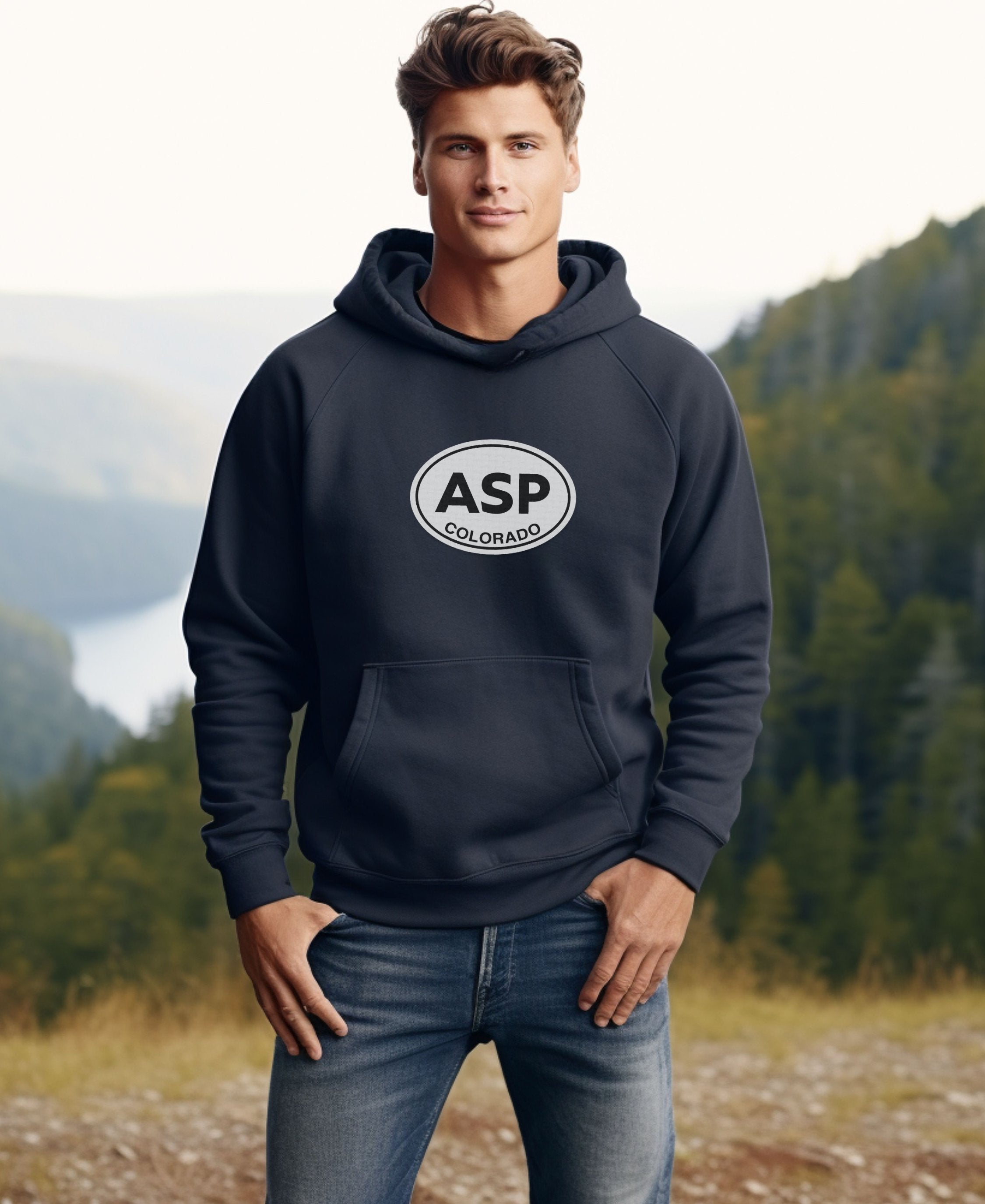 Aspen mens Hoodie: Aspen Snowmass, Winter X Games, Maroon Bells