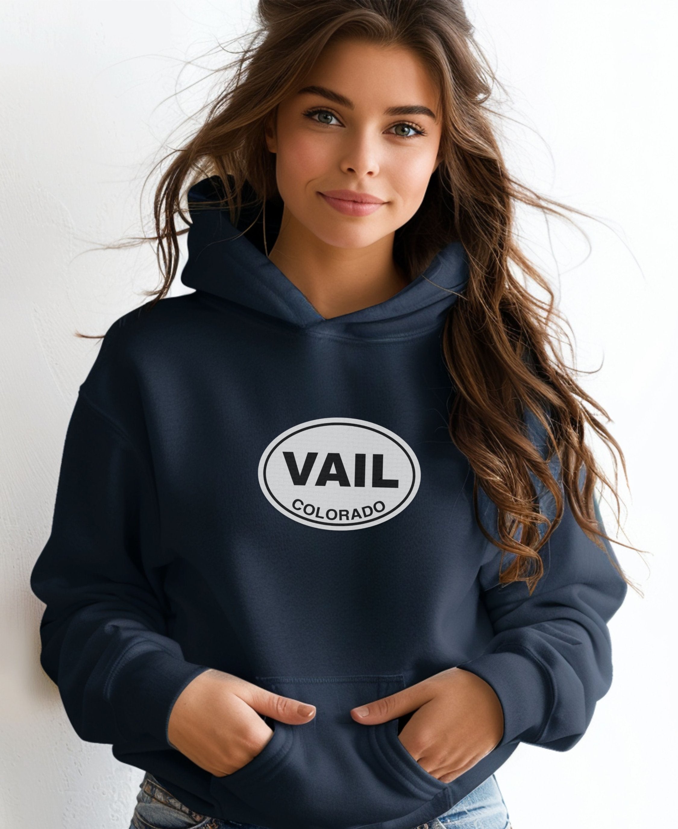 Vail Mountain Air & Winter Style Womens Hoodie