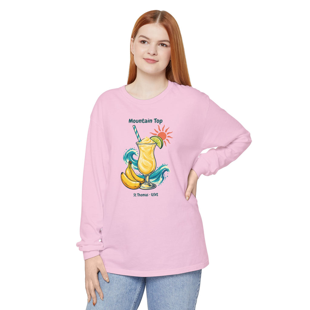 Mountain Top St. Thomas USVI Comfort Colors 6014 Long Sleeve T-Shirt