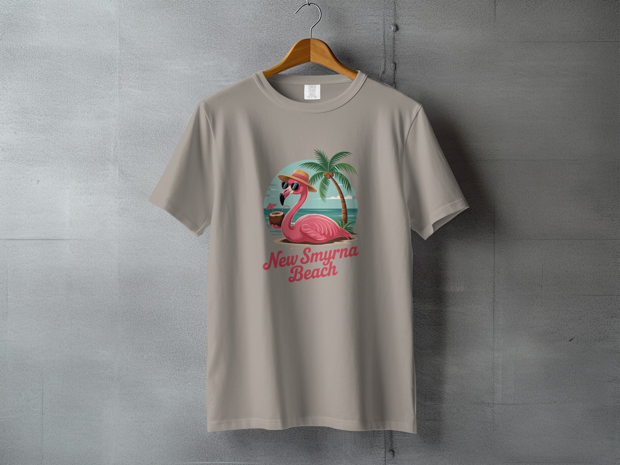 New Smyrna Beach Flamingo Graphic T-Shirt product