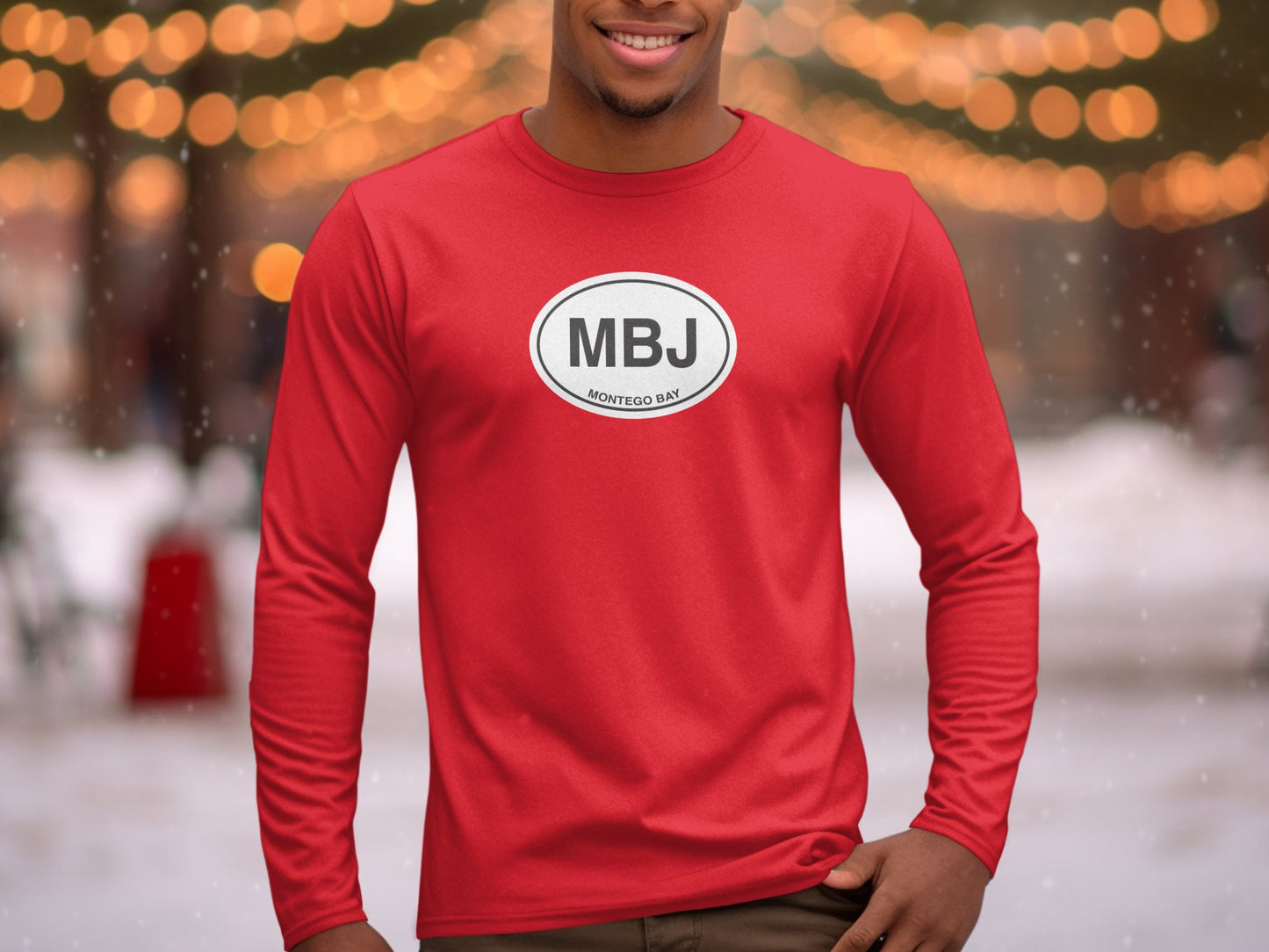 Reggae Sumfest, Montego Bay Jerk Festival, Christmas in July Mens Long Sleeve T-Shirt tee