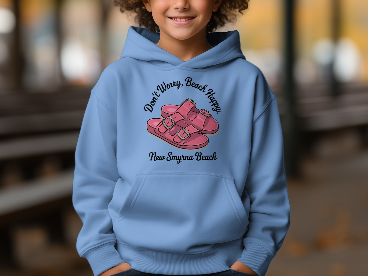 Don't Worry Beach Happy New Smyrna Beach Hoodie product