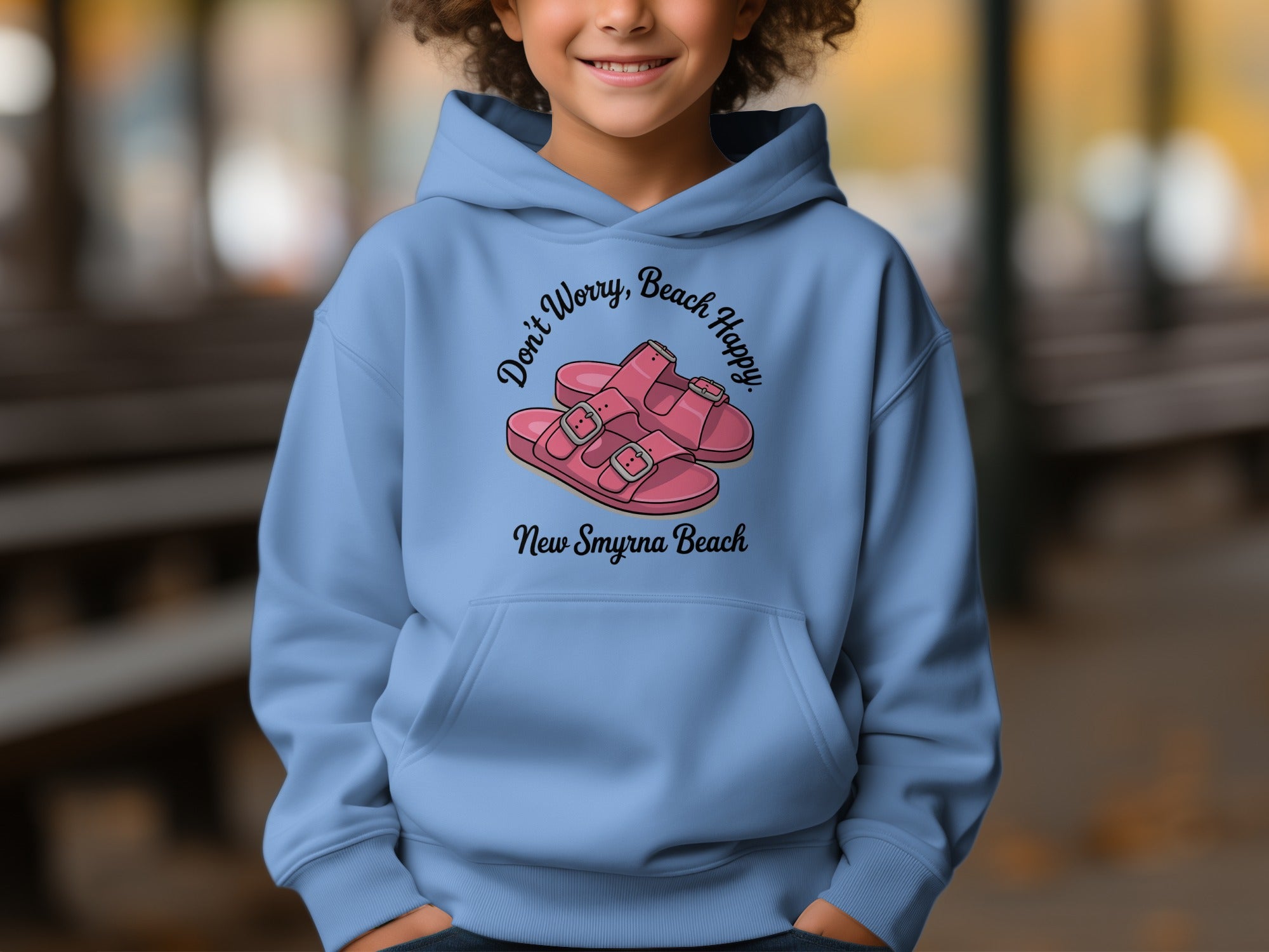 Don't Worry Beach Happy New Smyrna Beach Hoodie product