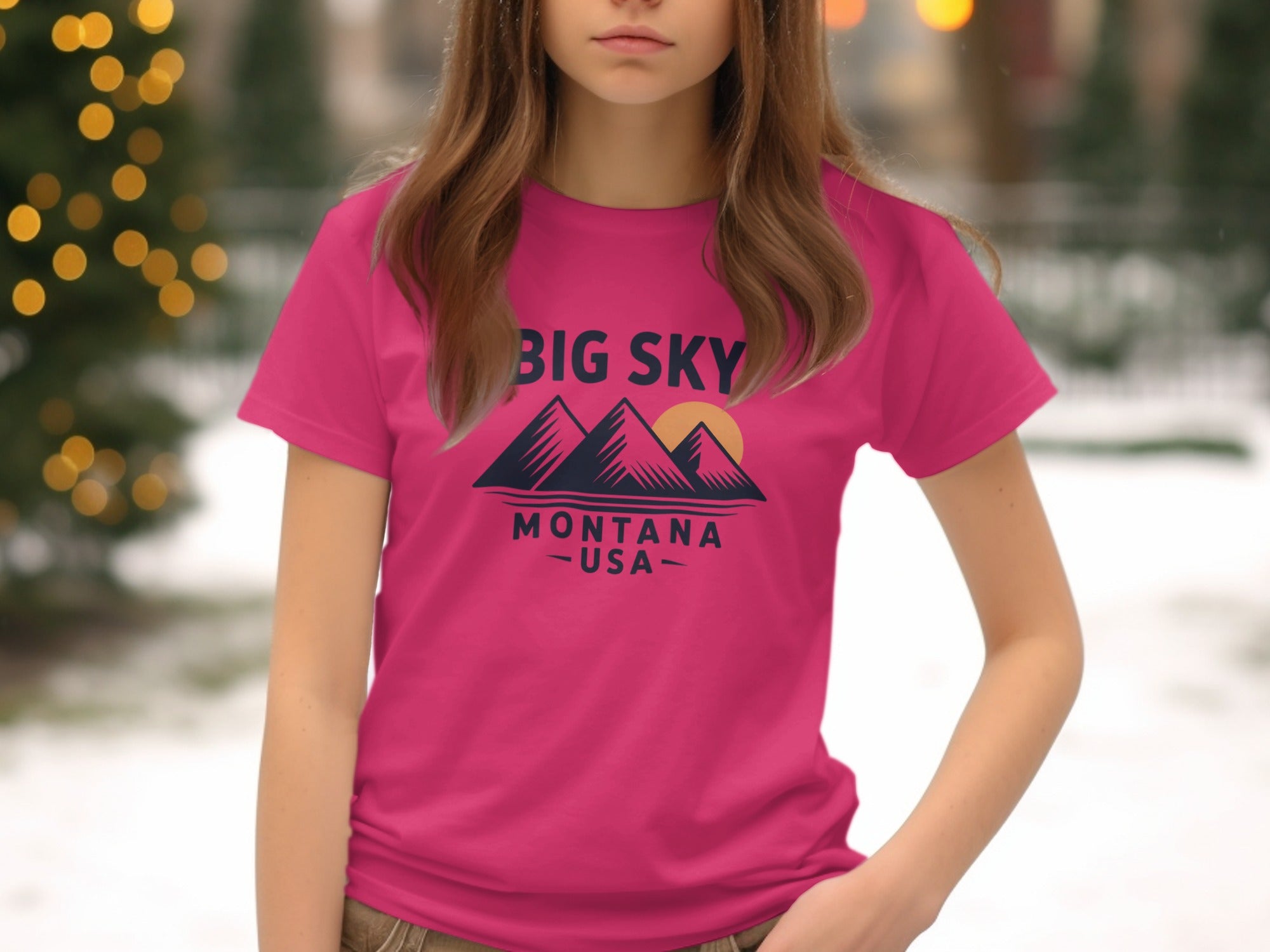 Big Sky Montana USA Graphic Tee Product