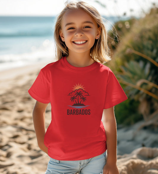Stylish Barbados Graphic T-shirt for Kids Product