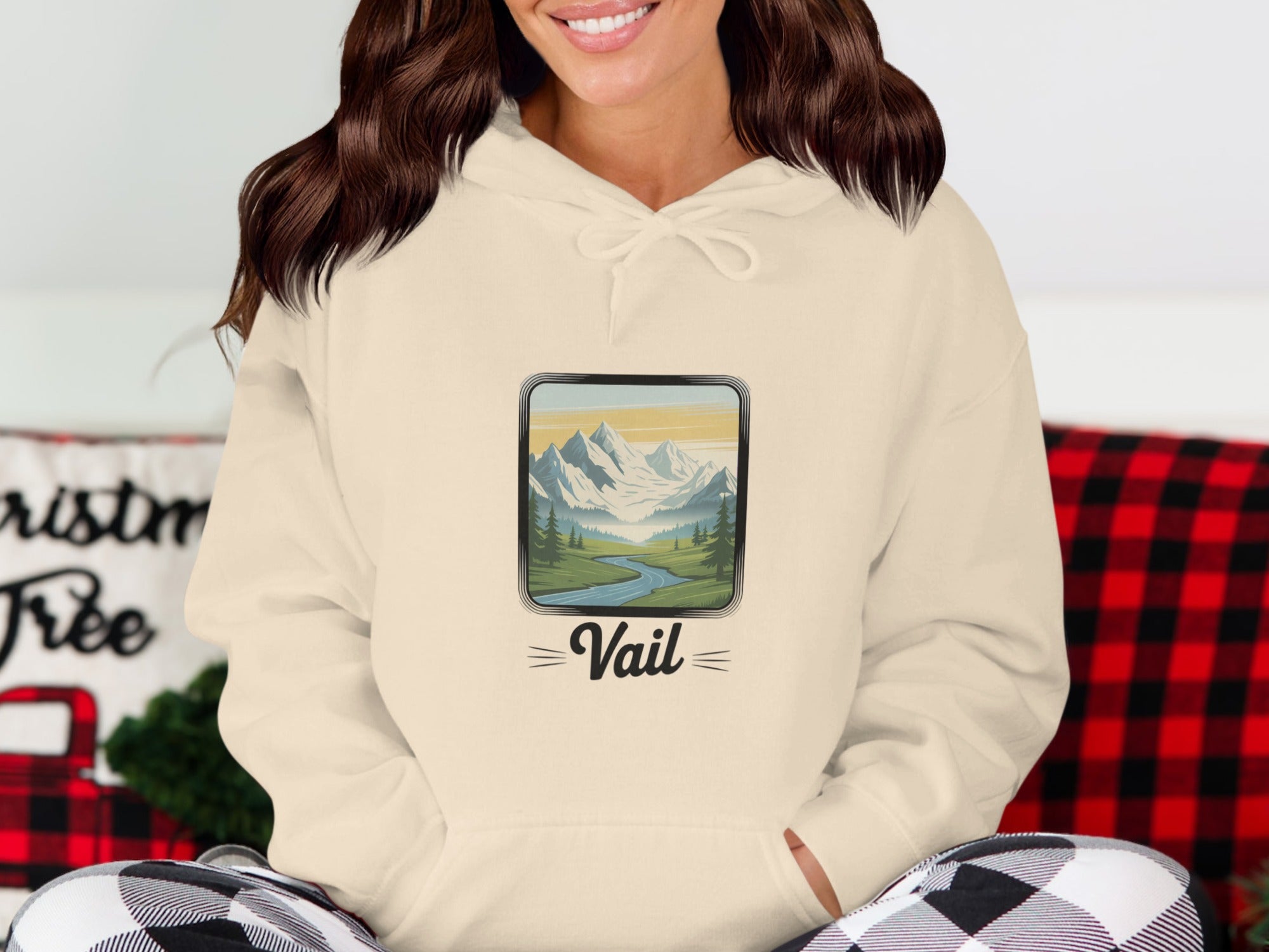 Vail Scenic Mountain Design Hooded Sweatshirt product
