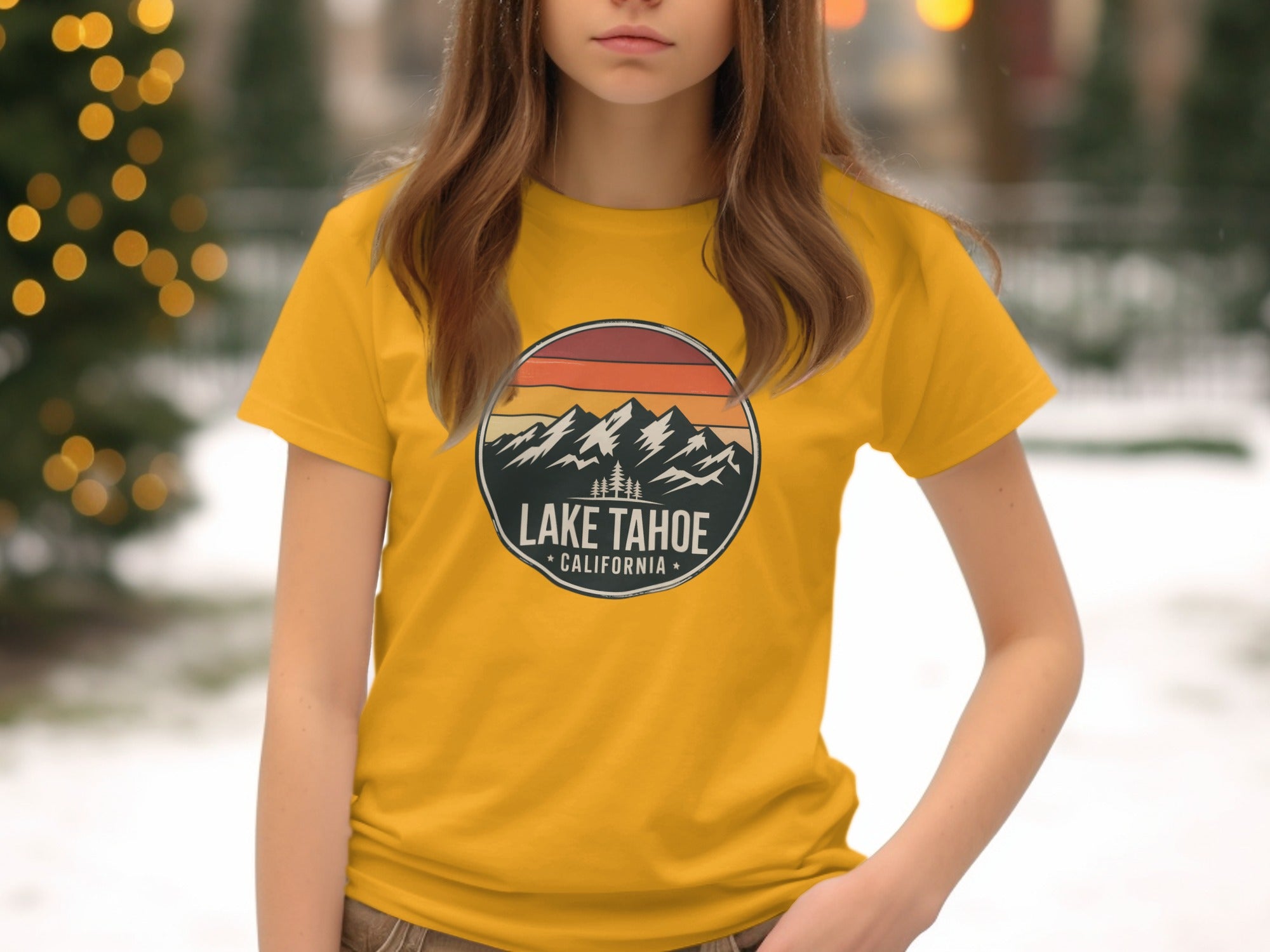 Lake Tahoe California Graphic Tee Shirt