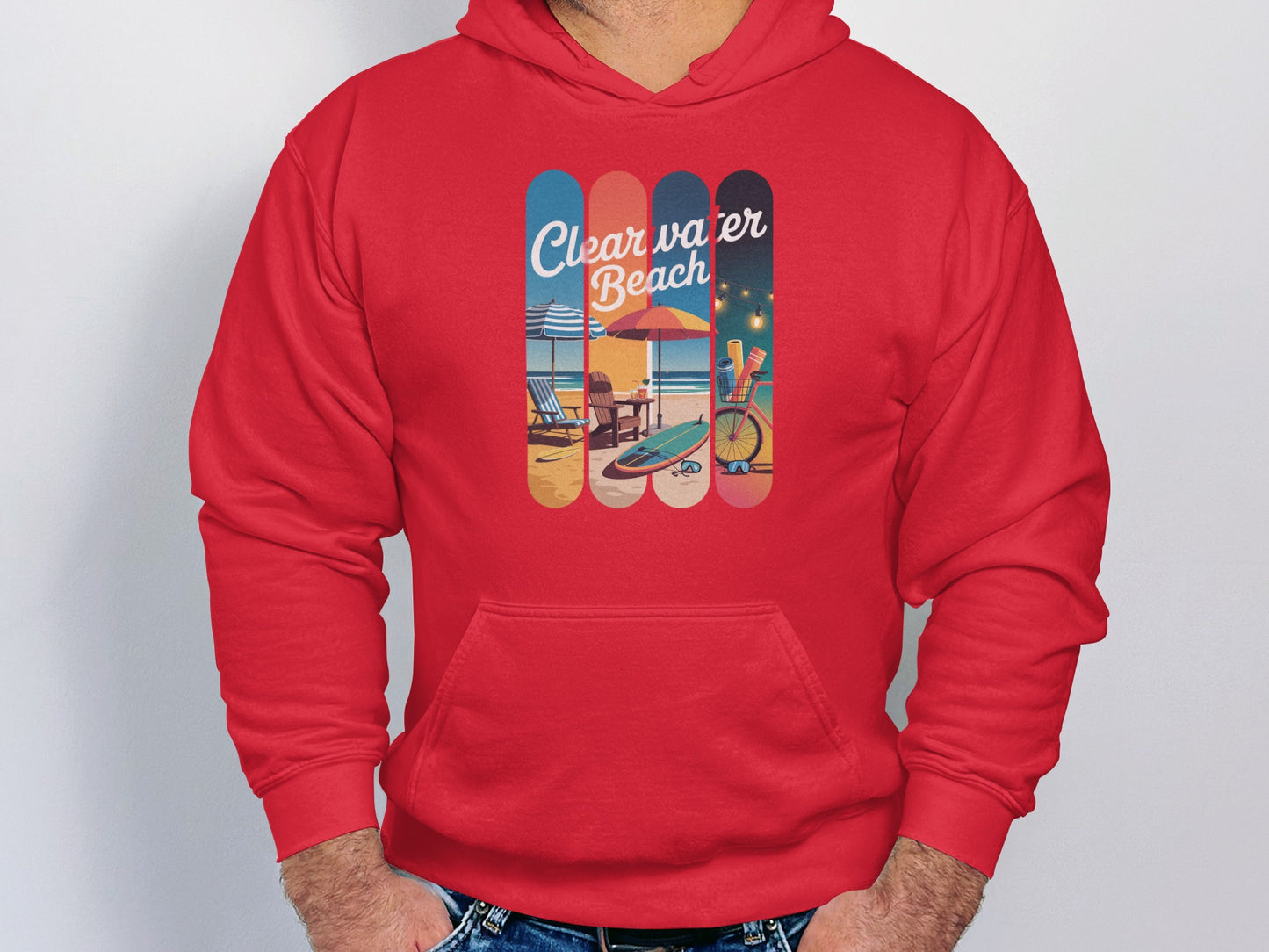 Clearwater Beach Scenic Art Hoodie product type