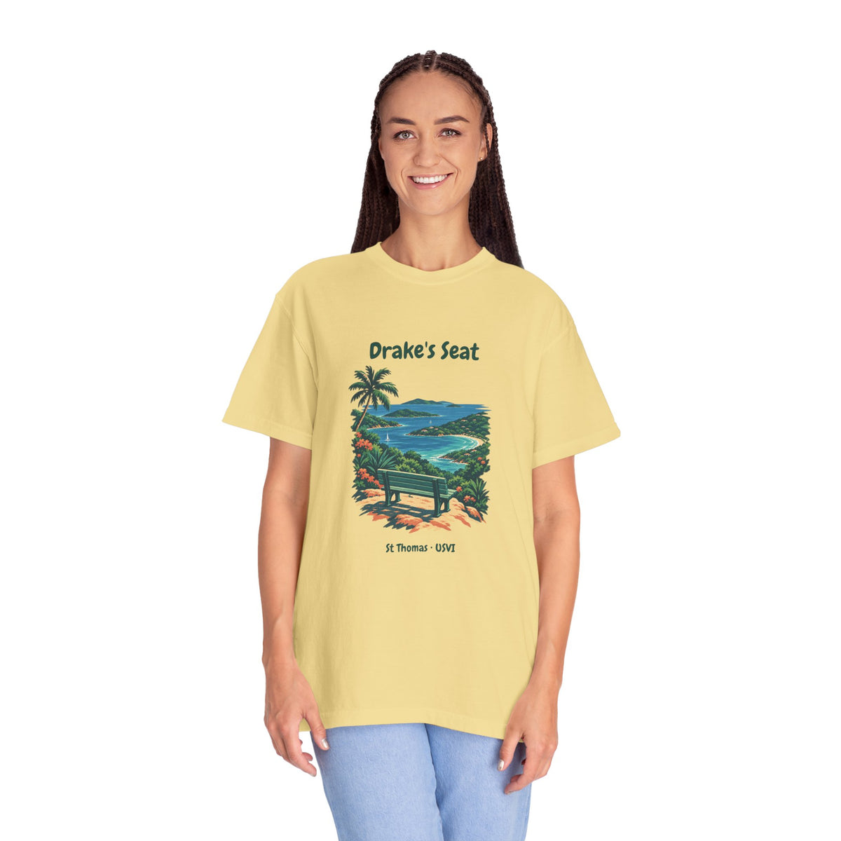 Drake's Seat St. Thomas USVI Comfort Colors 1717 T-Shirt