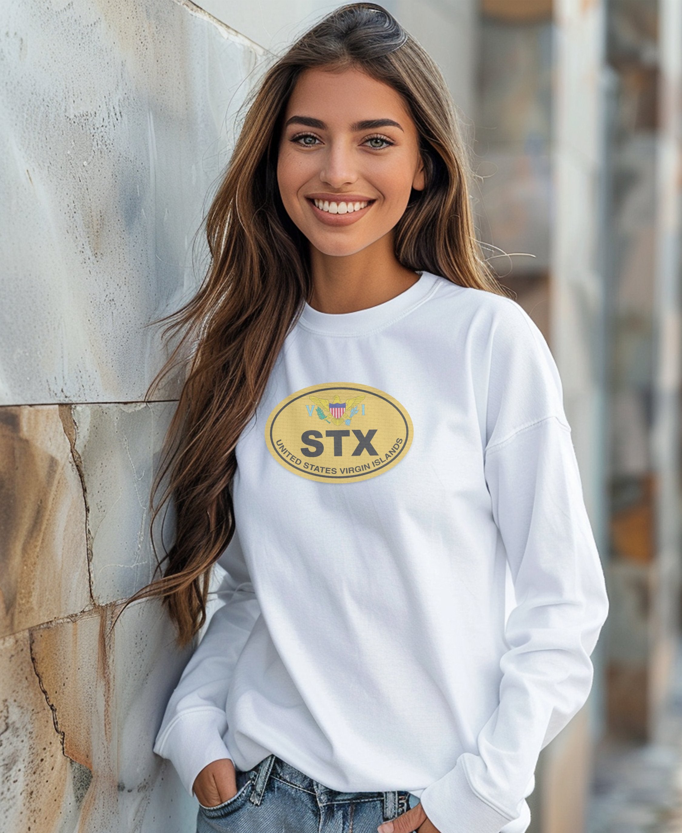 St Croix Coral Reefs & Market Days Womens Long Sleeve T-Shirt