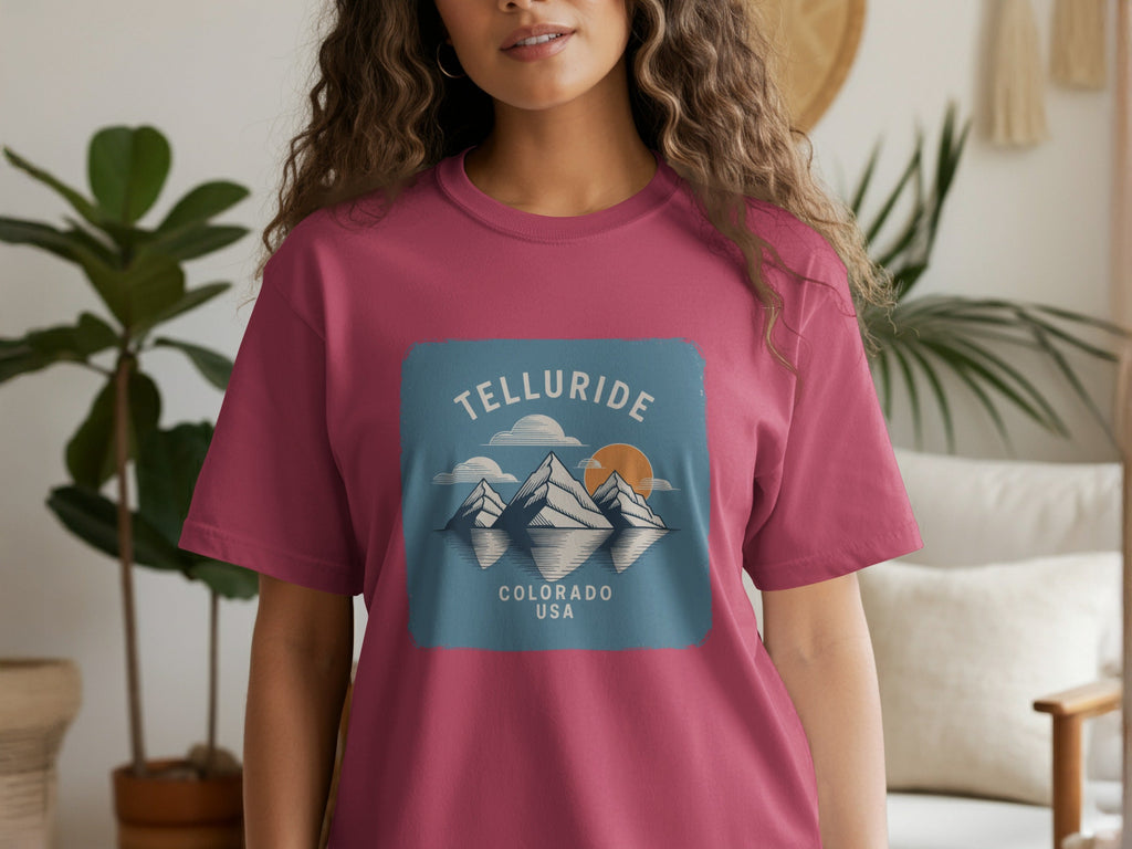 Telluride Colorado Mountains USA Telluride Womens T-Shirts
