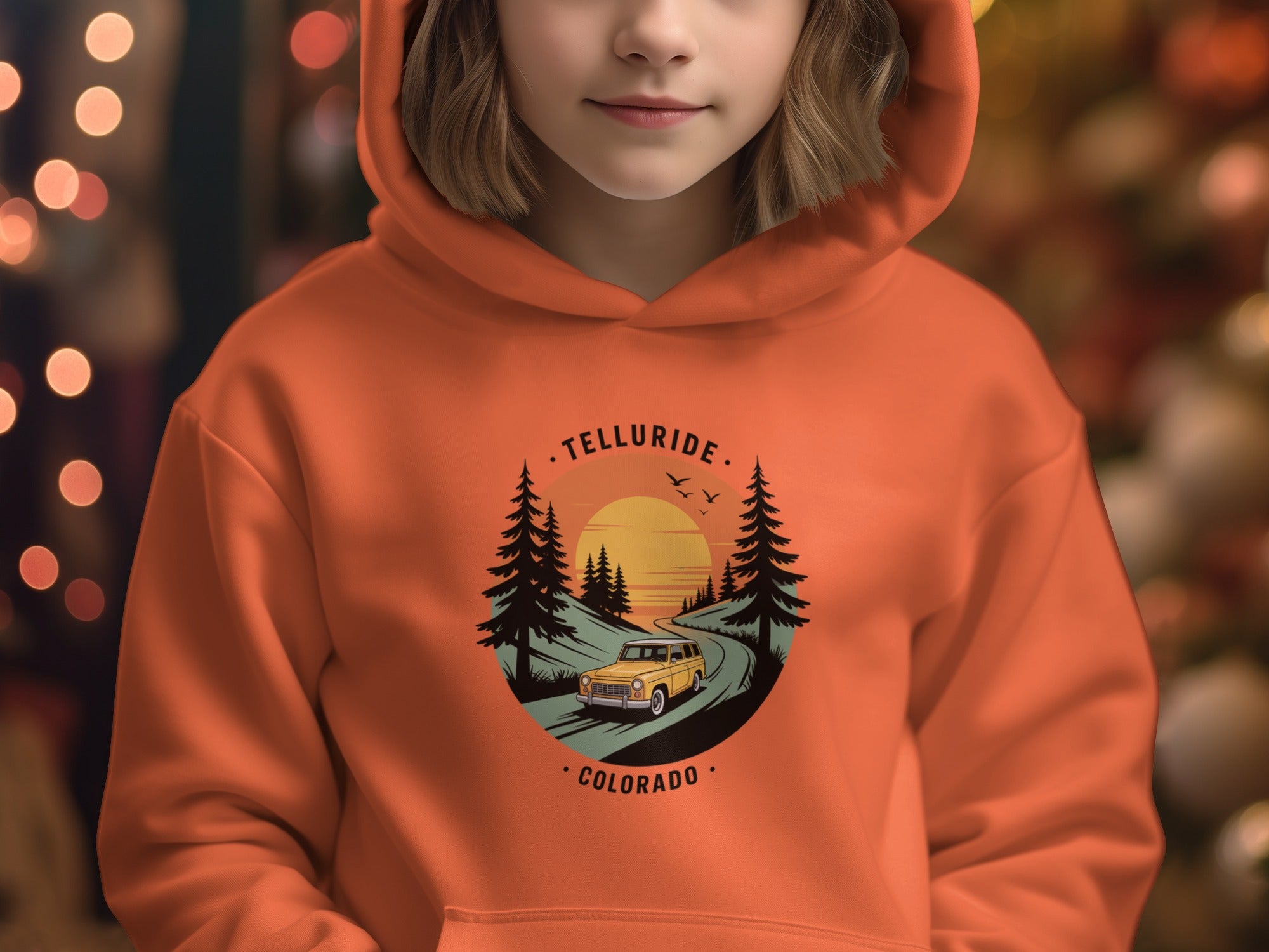 Telluride Colorado Sunset Hoodie for Outdoor Lovers