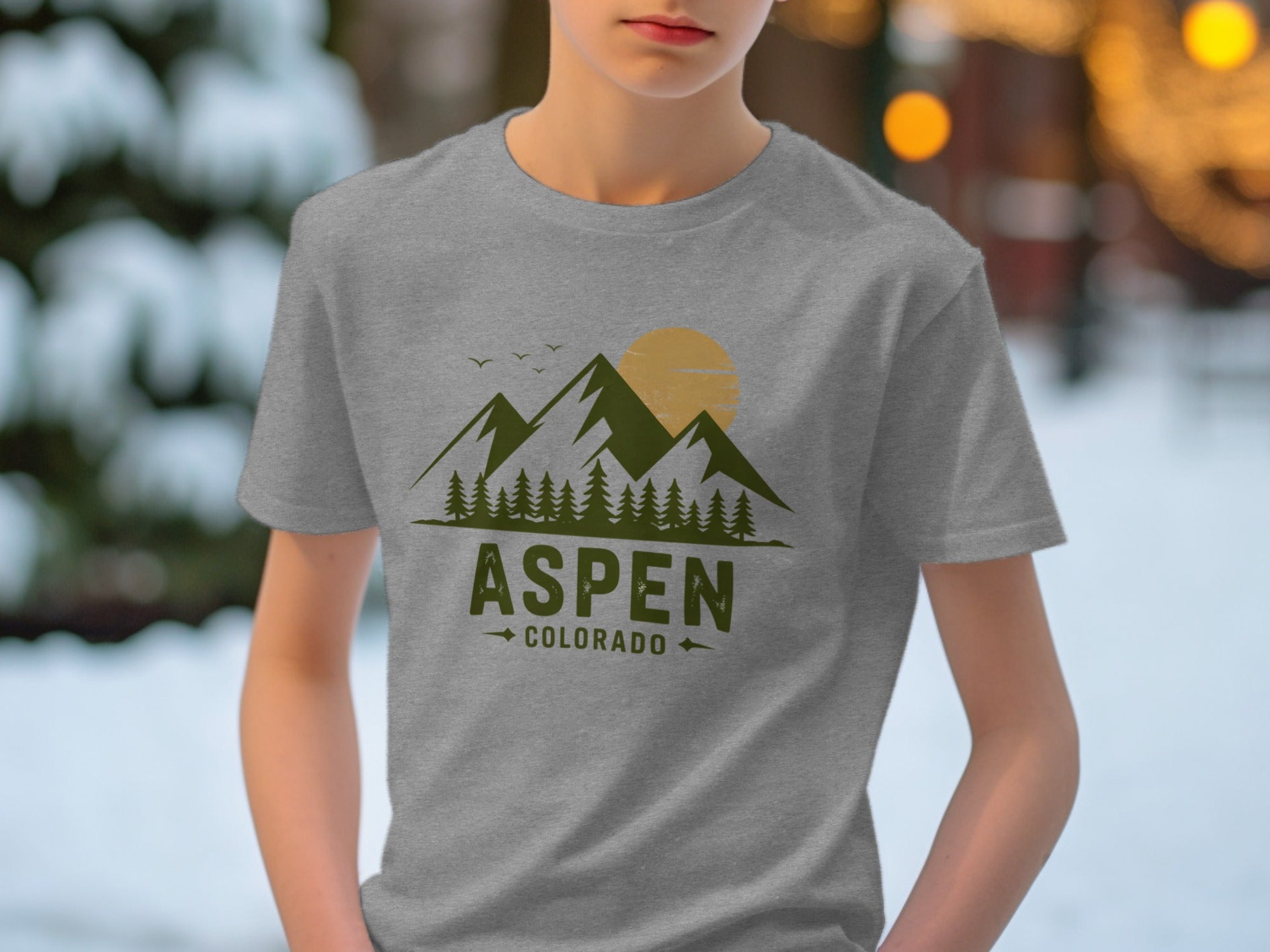 Aspen Colorado Mountain Graphic T-shirt