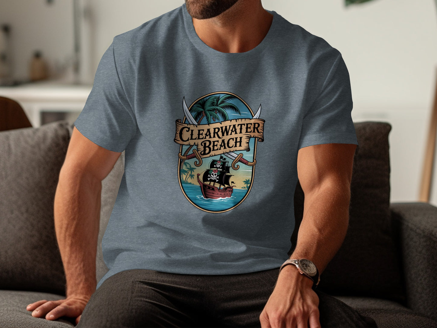 Clearwater Beach Graphic Tee Stylish Casual Product
