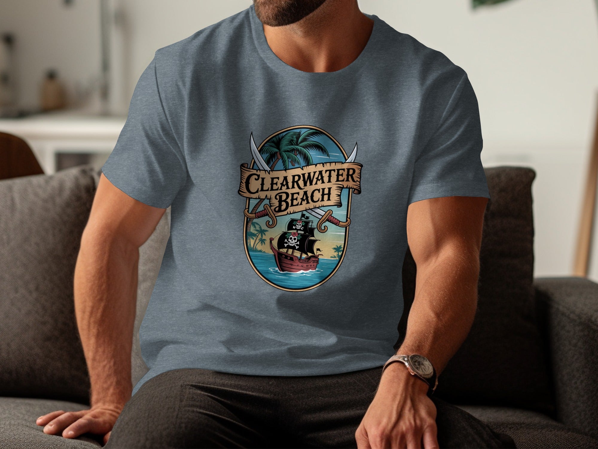 Clearwater Beach Graphic Tee Stylish Casual Product