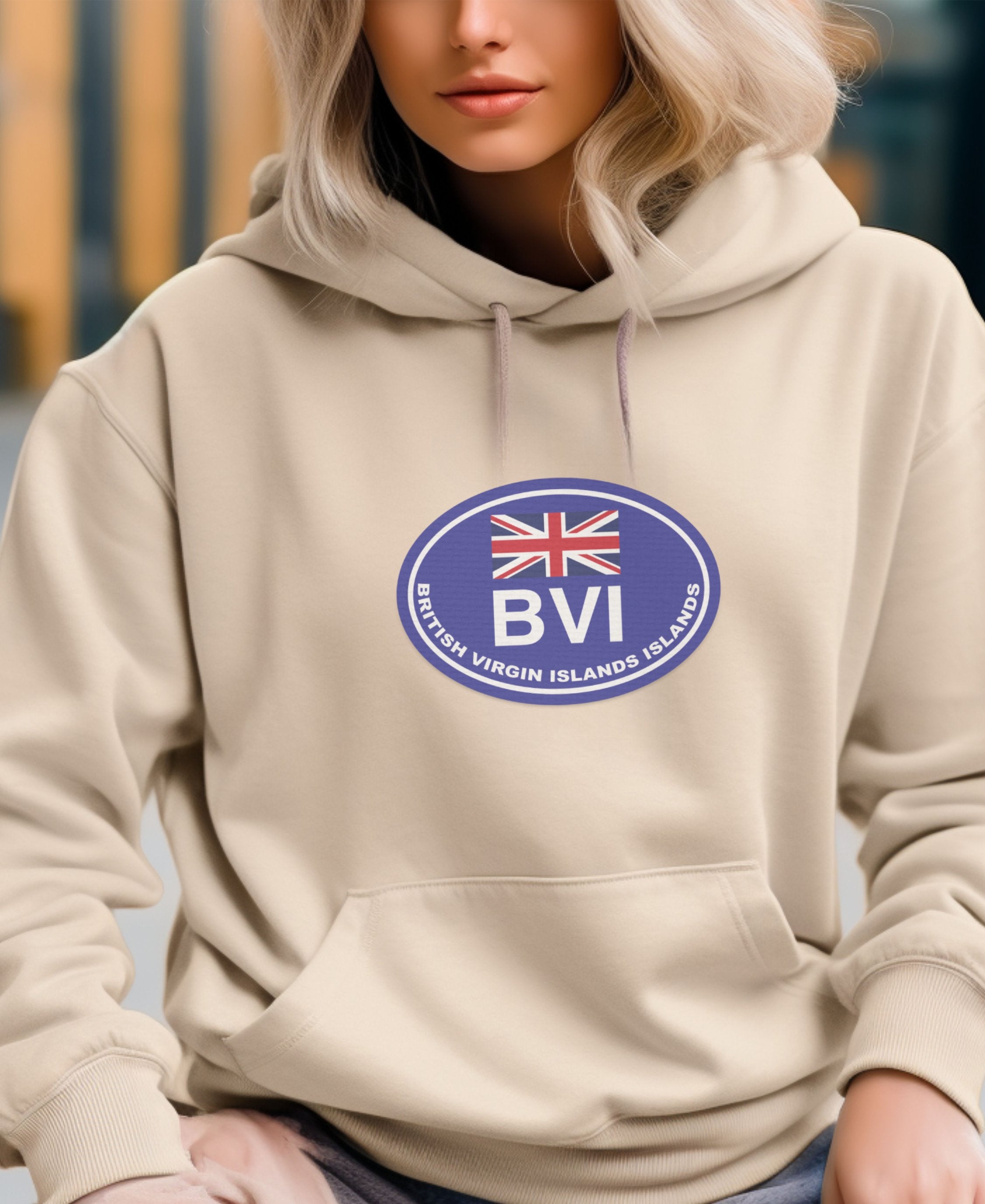 BVI Ocean Calm & Festive Vibes Womens Hoodie