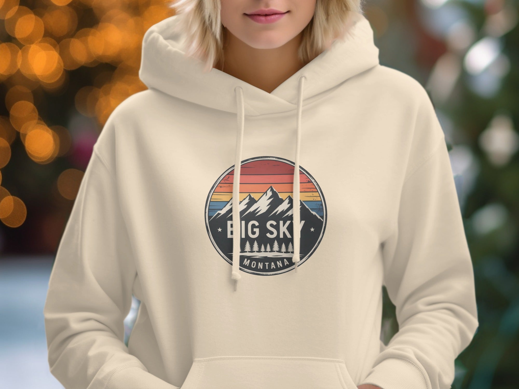 Cozy Big Sky Montana Hooded Sweatshirt for Comfort