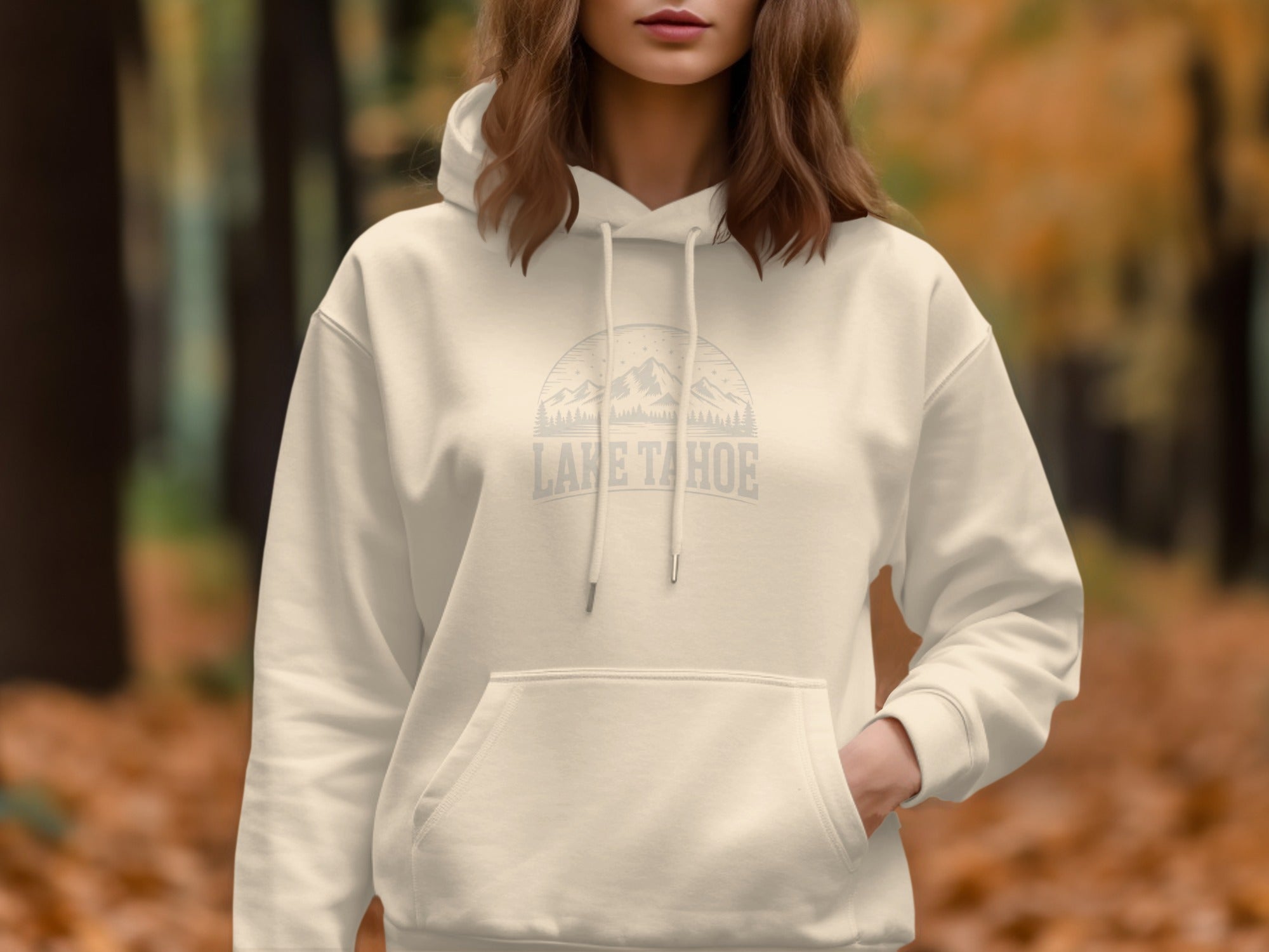 Lake Tahoe Mountain Art Hoodie Product