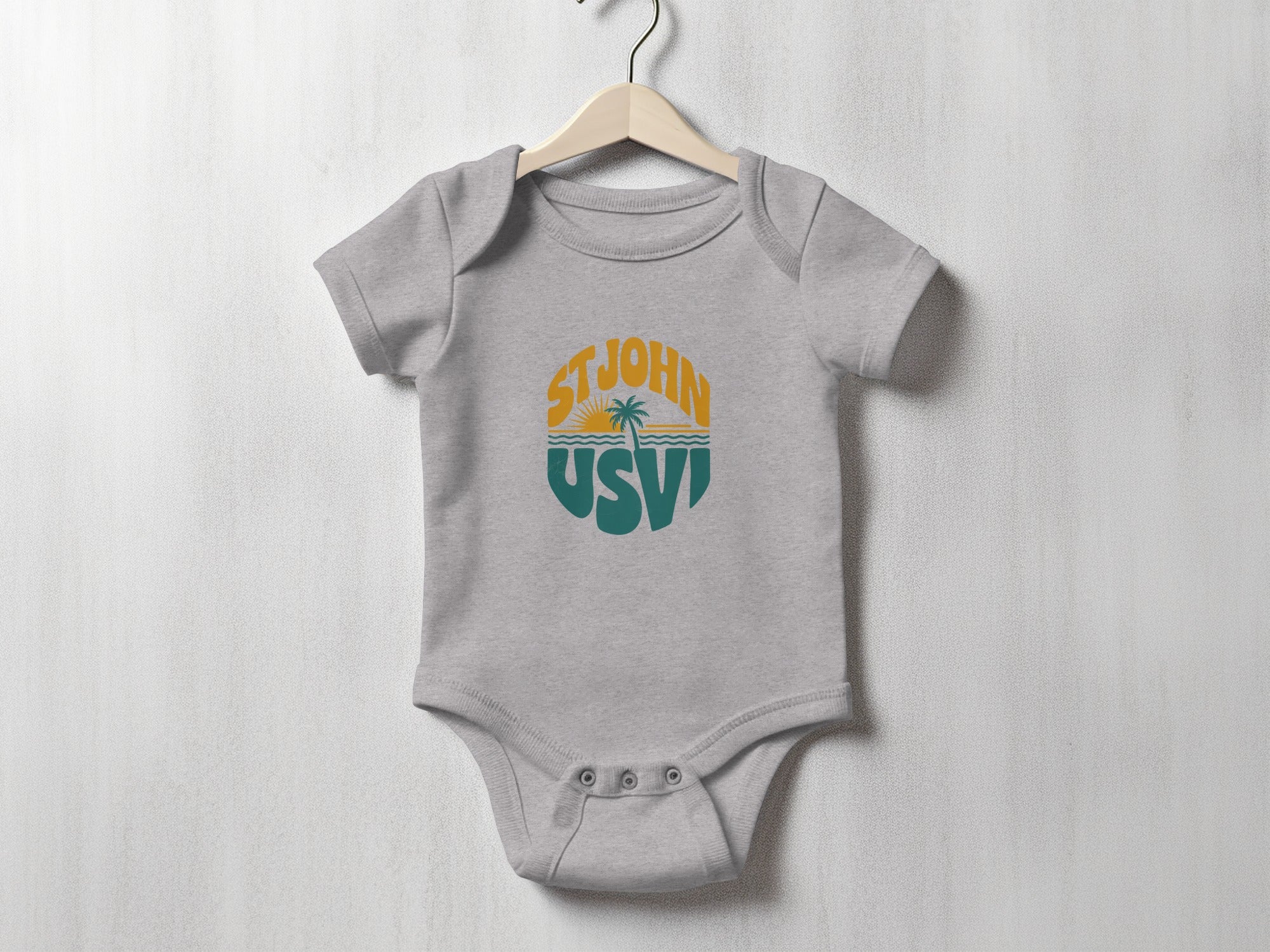 St John USVI Graphic Baby Onesie Unique Newborn product type