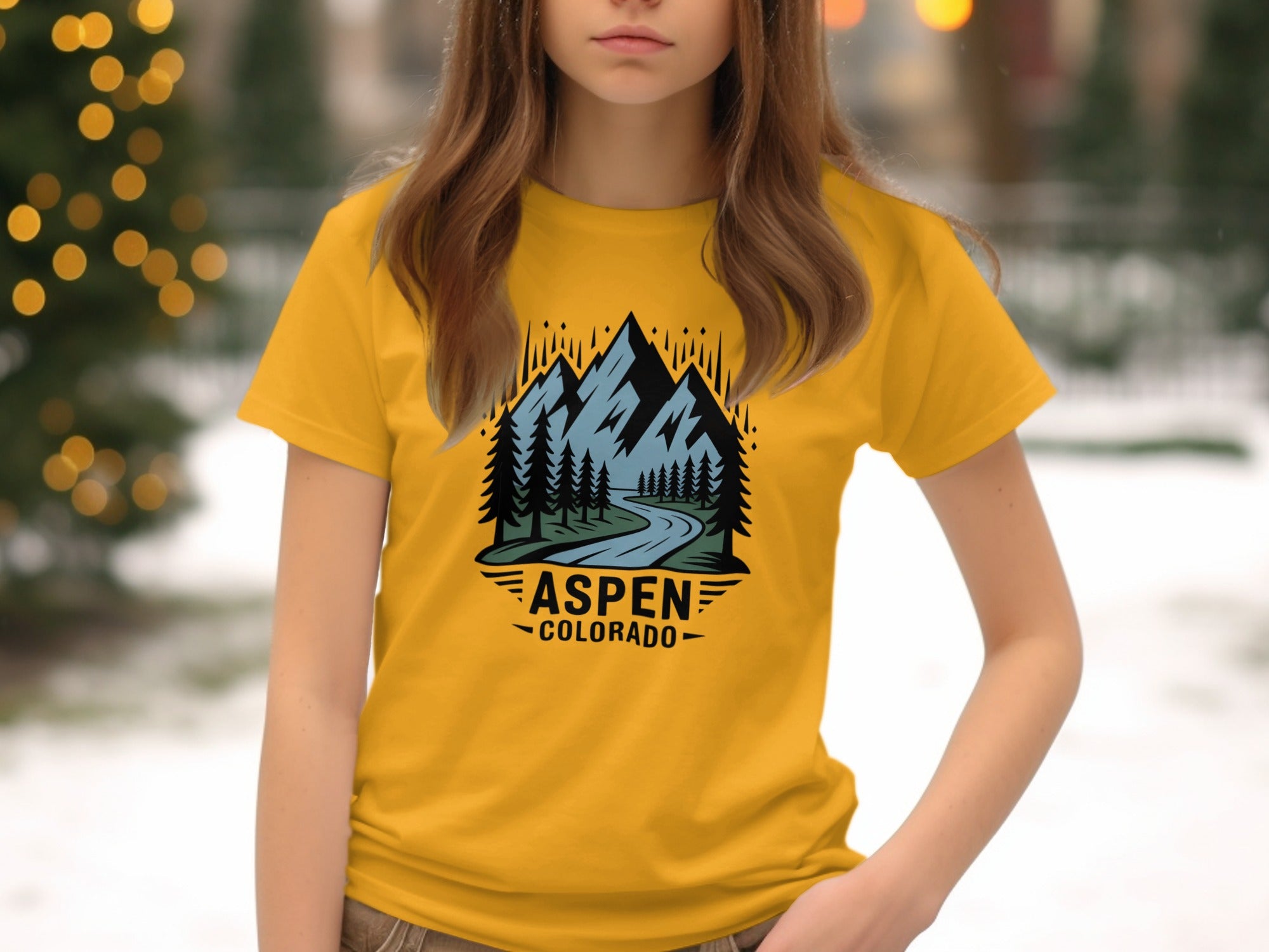 Aspen Colorado Scenic Mountain Road T-Shirt