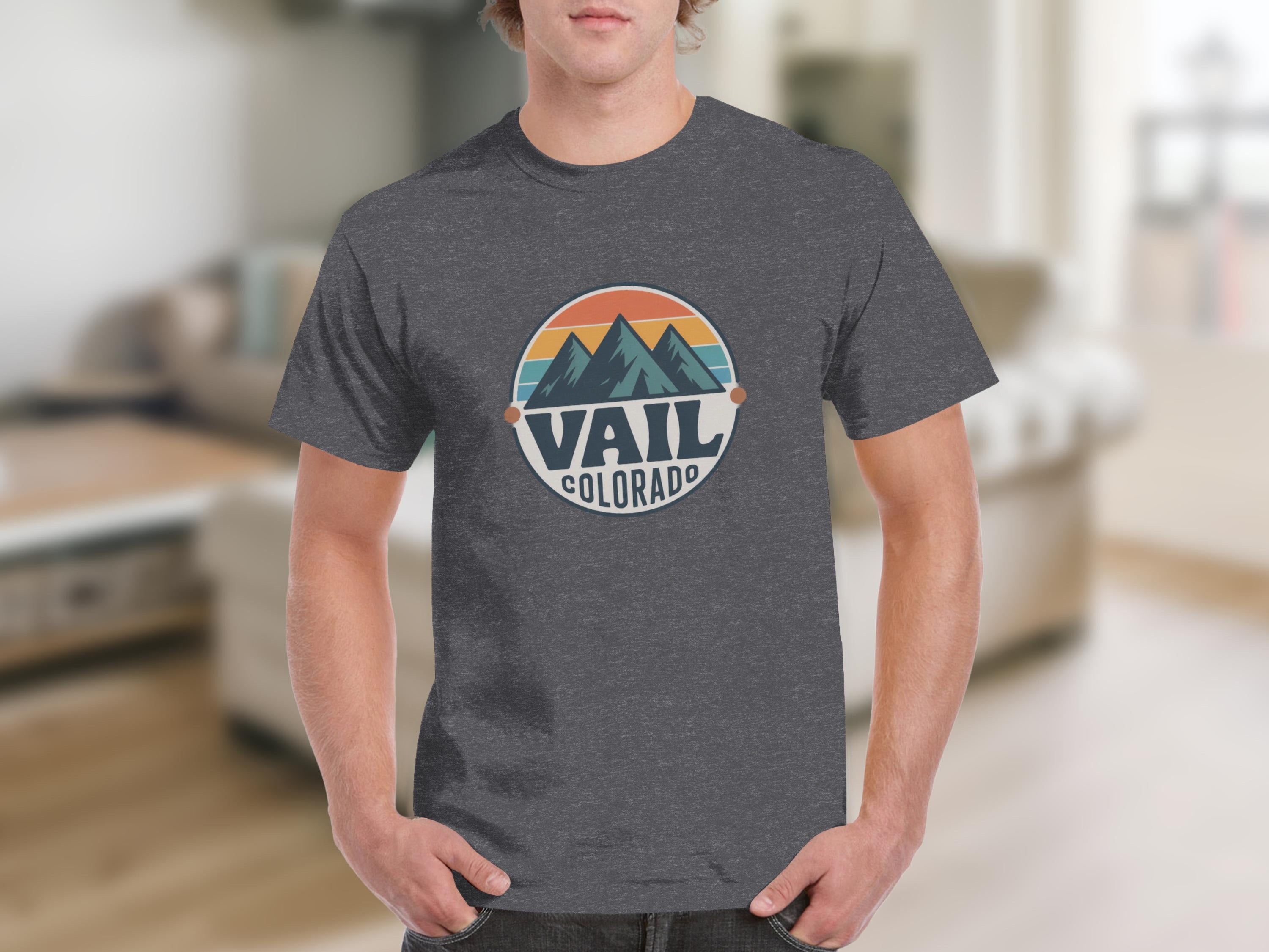 Vail Colorado Graphic Mountain Landscape Design T-shirt product type