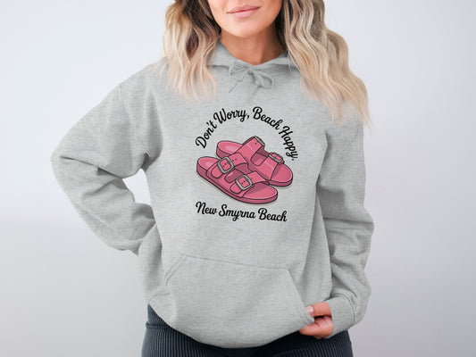 Don't Worry Beach Happy New Smyrna Beach Hoodie product
