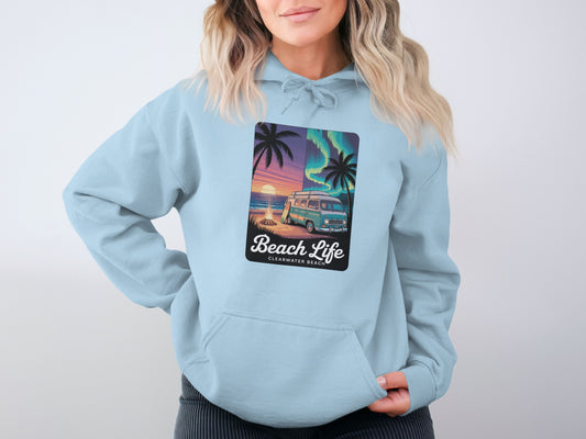 Beach Life Clearwater Beach graphic hoodie product