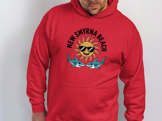 New Smyrna Beach Sun Shark Hoodie product