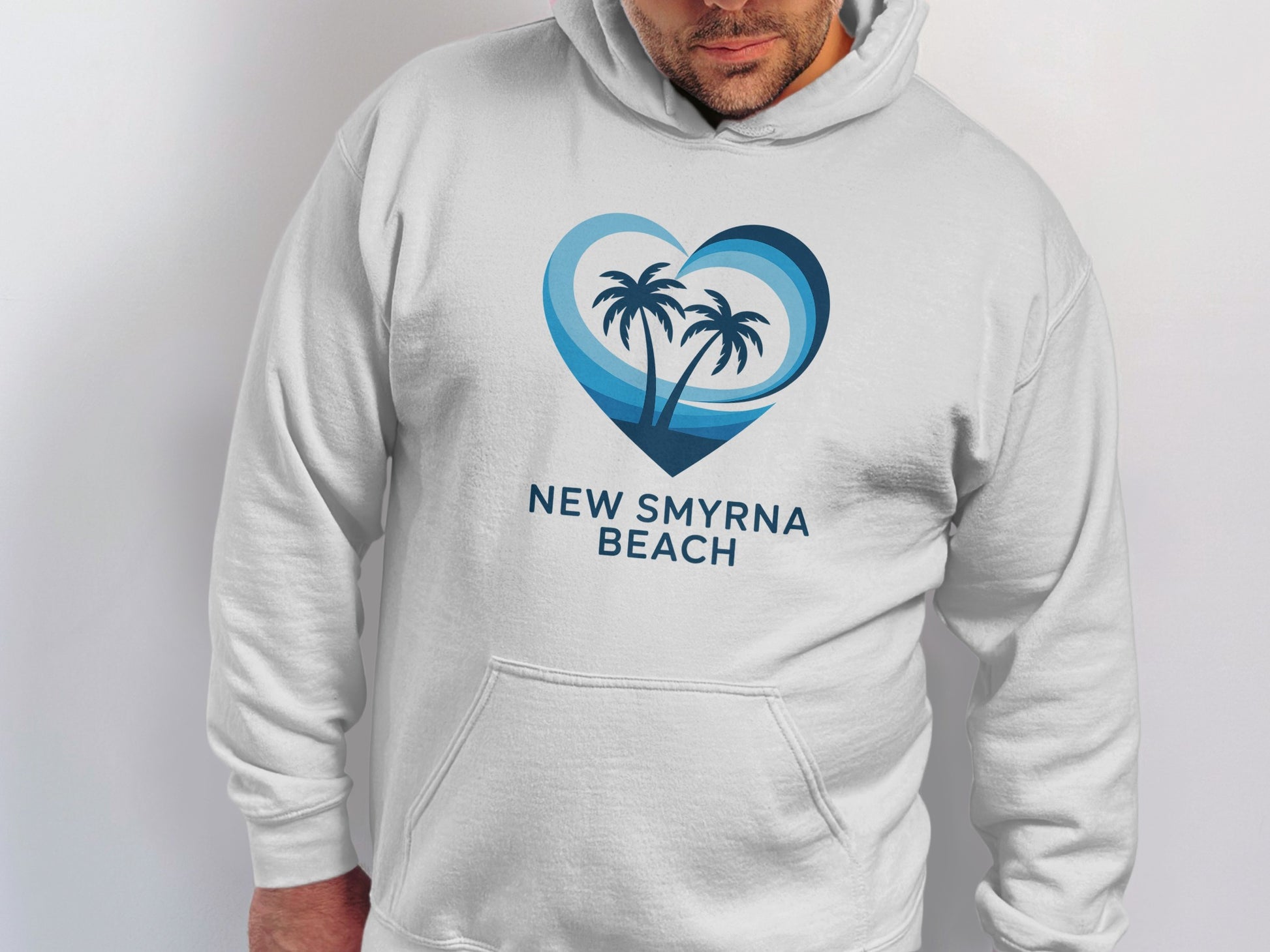 New Smyrna Beach Heart Design Hoodie product