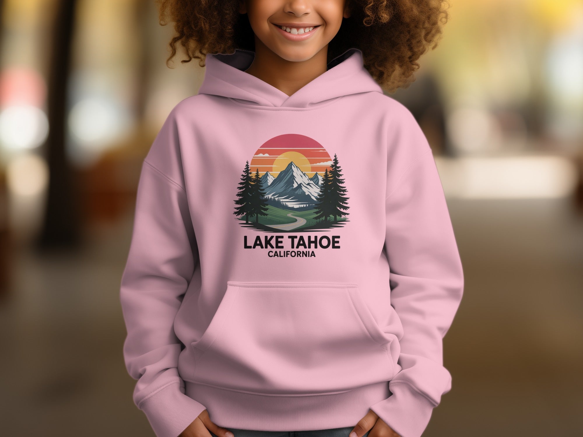 Lake Tahoe California Sunset Mountain Hoodie