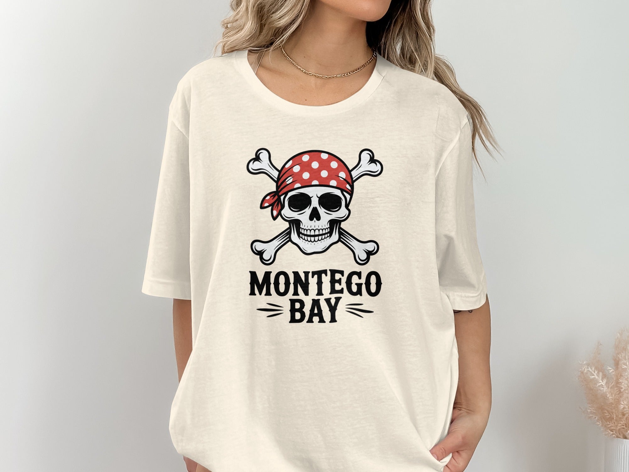 Montego Bay Pirate Skull Graphic Print T-Shirt product type