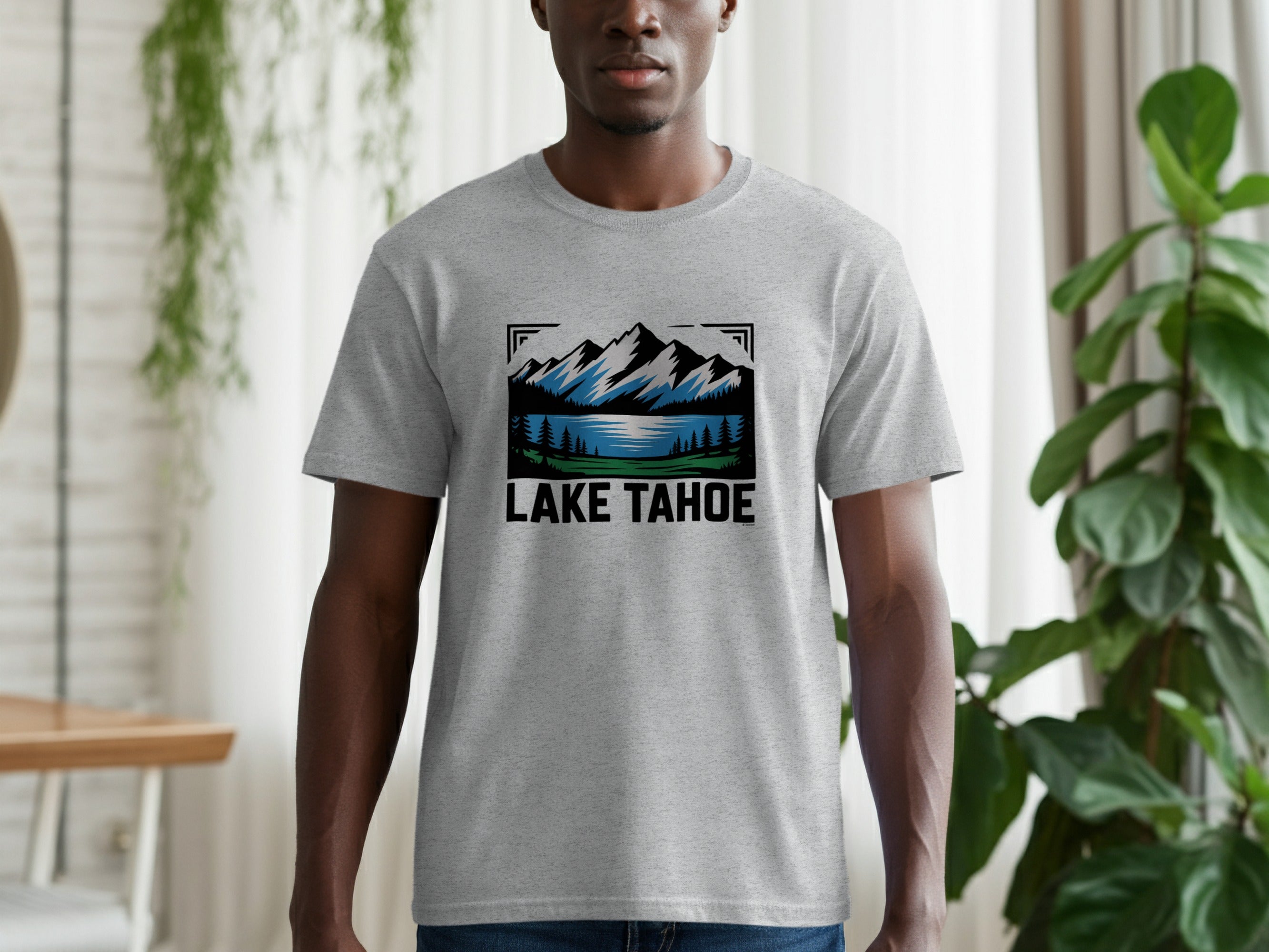 Lake Tahoe Scenic Design on a Classic T-Shirt product