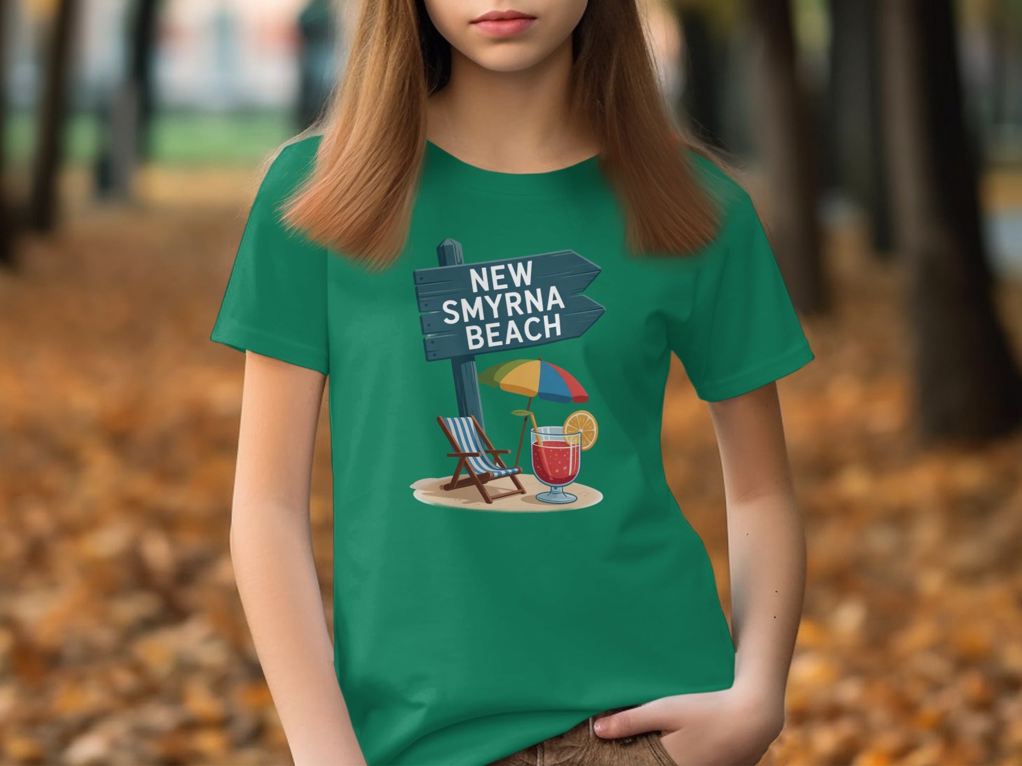 New Smyrna Beach Vacation Vibes Illustrated T-Shirt