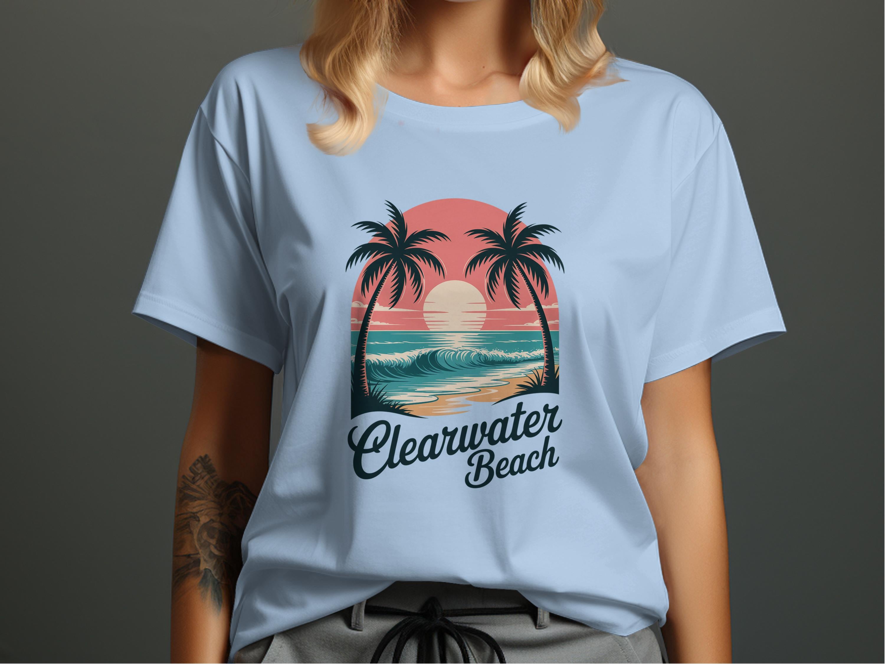 Clearwater Beach Sunset Graphic T-Shirt product