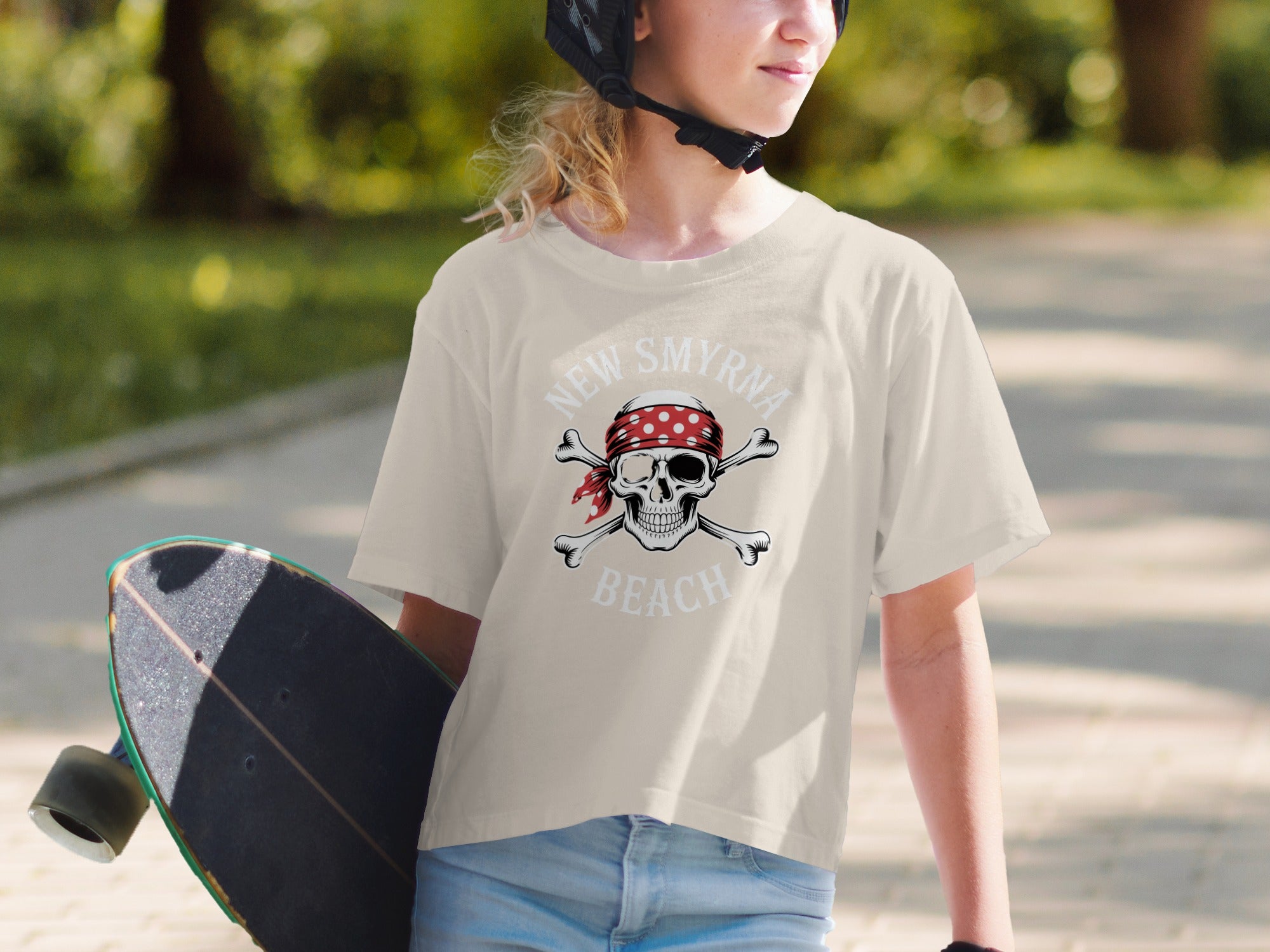 Skull and Red Bandana Design New Smyrna Beach product