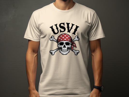 USVI Skull with Crossbones Graphic T-Shirt product