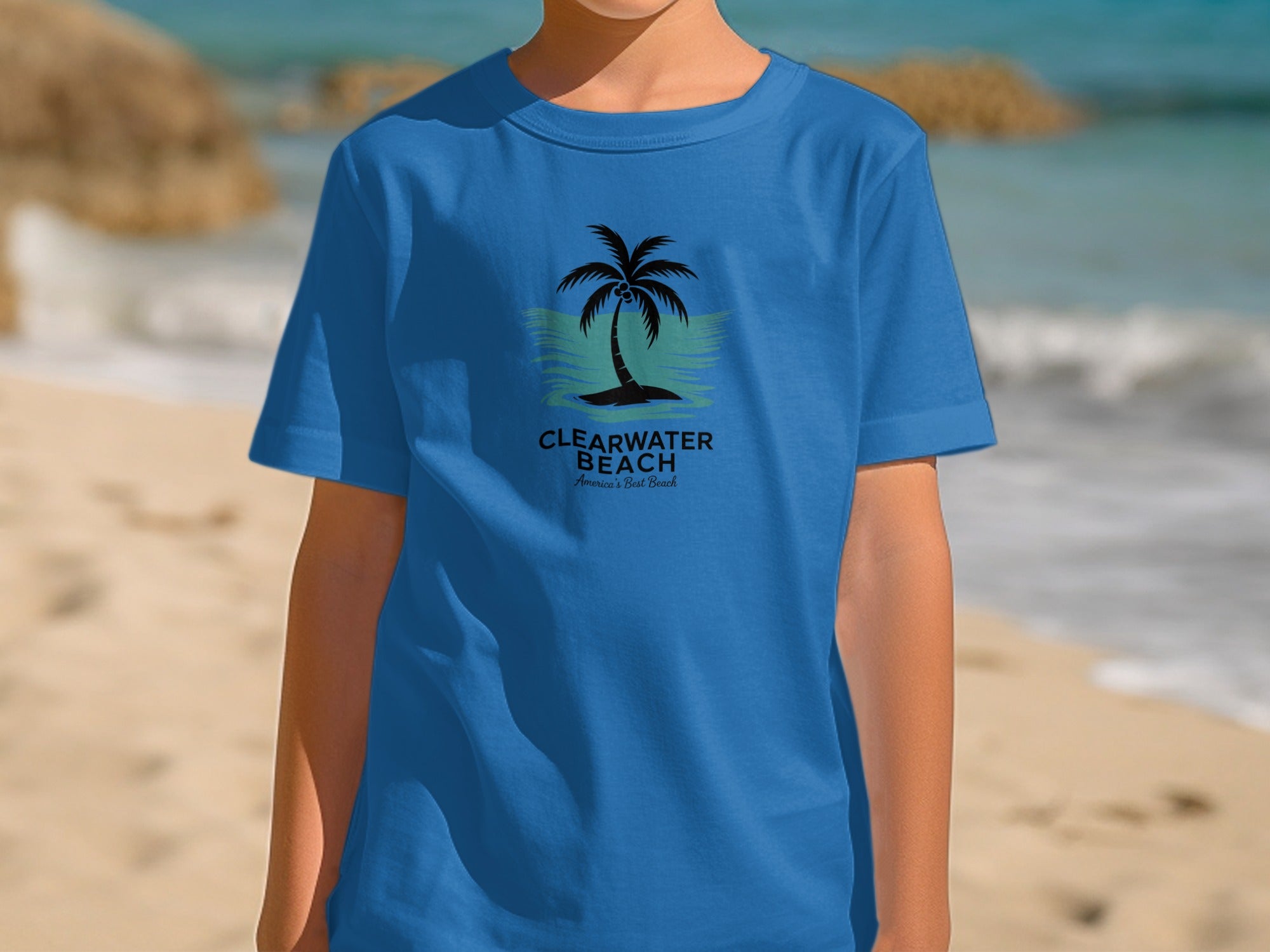 Clearwater Beach Relaxing Palm Tree Graphic T-Shirt product