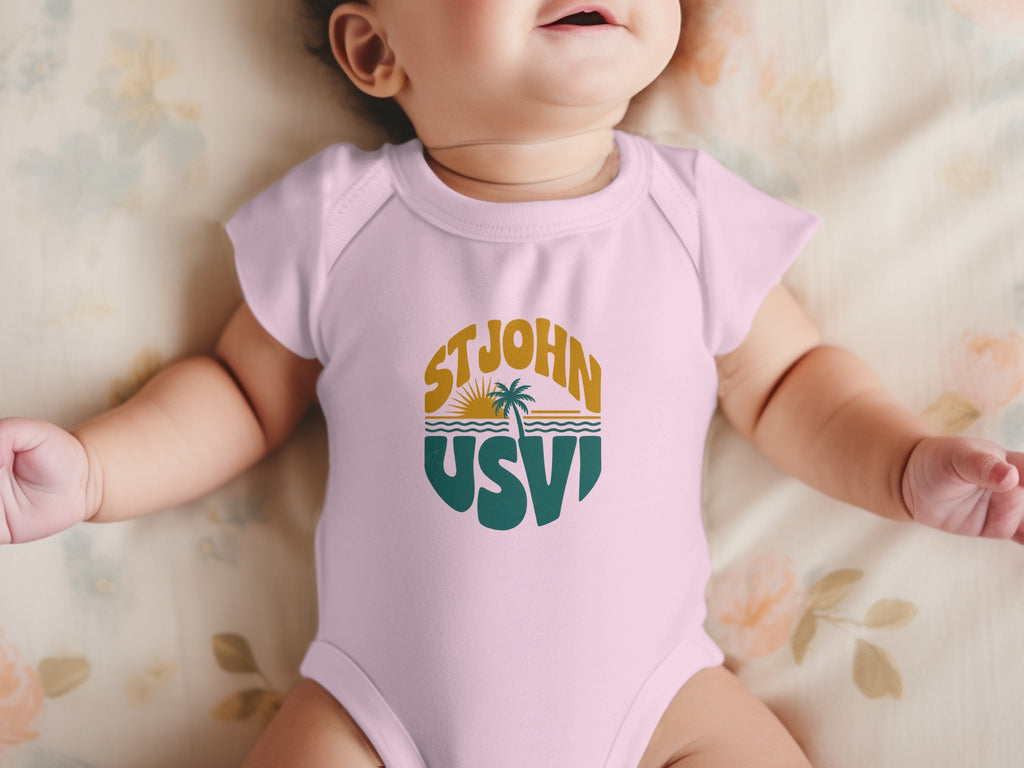 St John USVI Tropical Baby Onesie Vacation product type