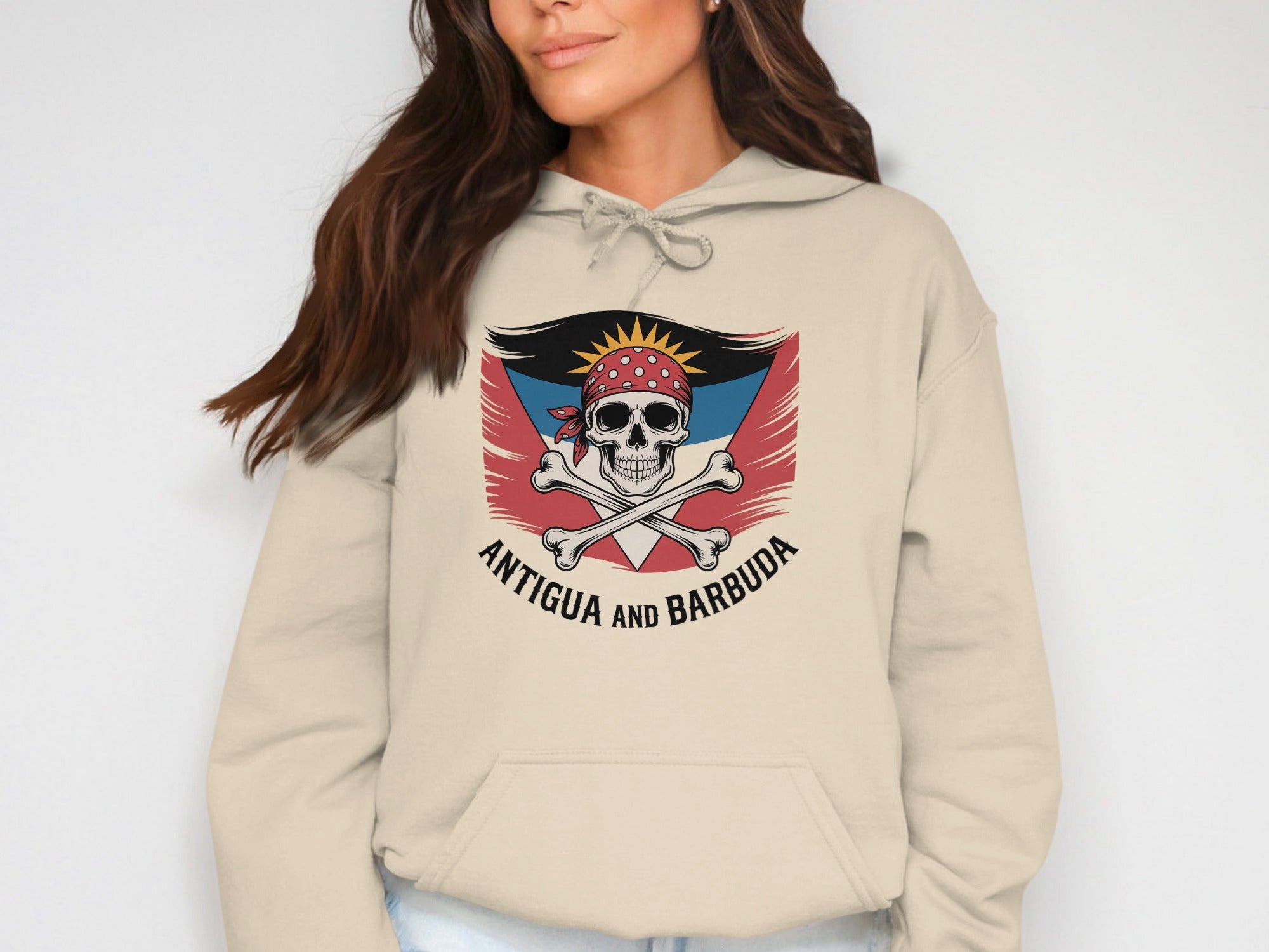 Antigua and Barbuda Skull Pirate Hoodie product