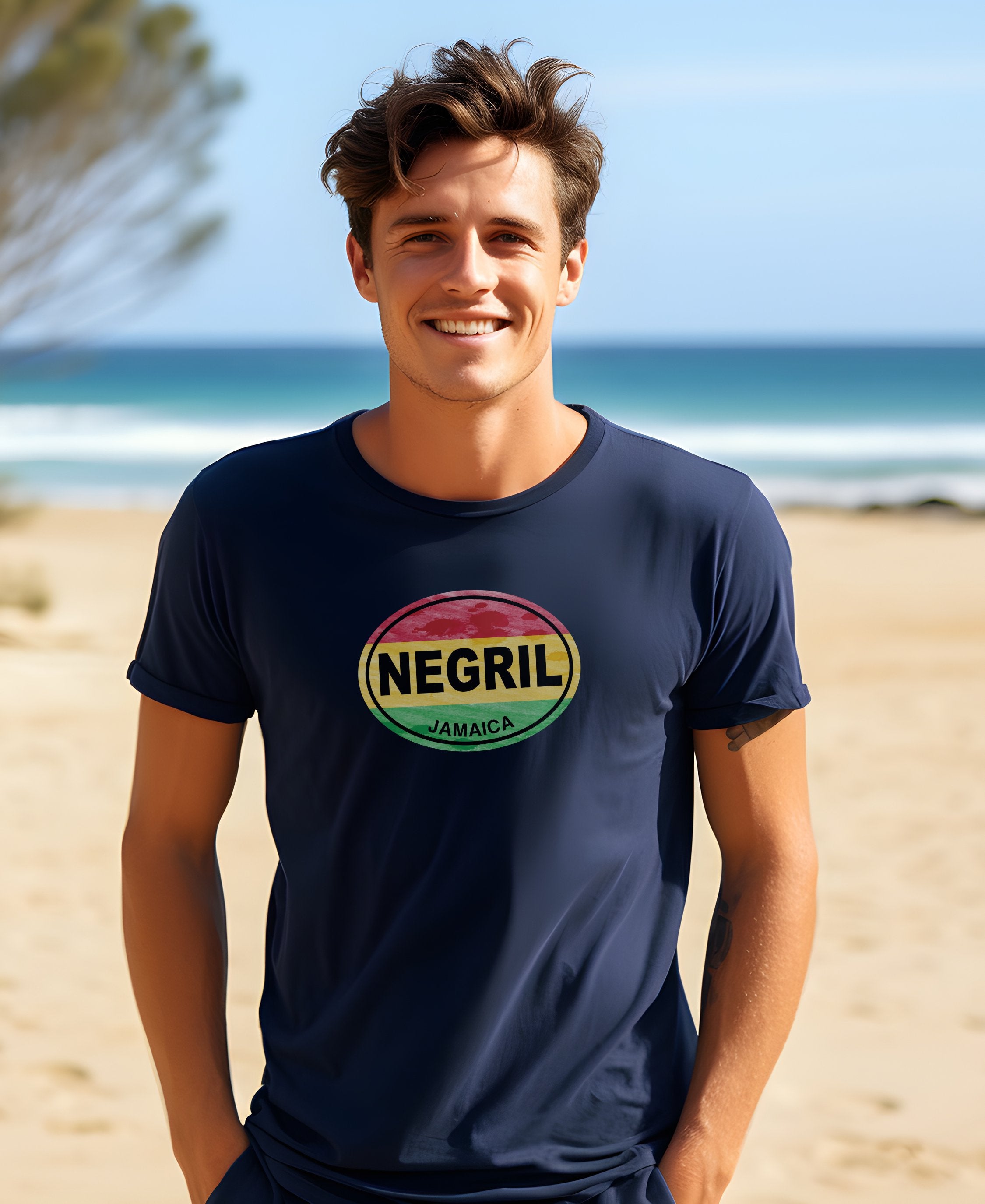 Negril Mens T-Shirt – Great for Negril’s Annual Bob Marley Birthday Bash