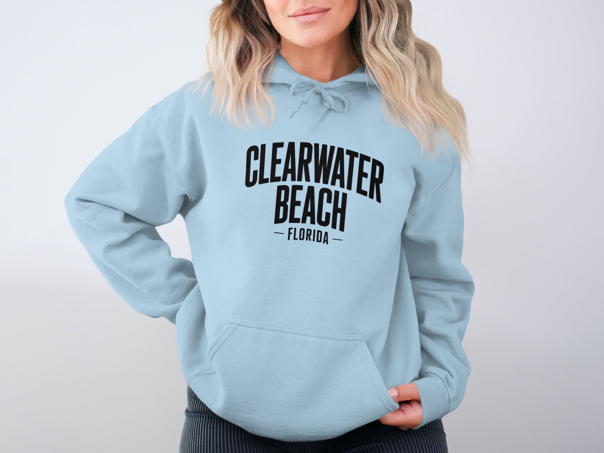 Clearwater Beach Florida Blue Hoodie Product