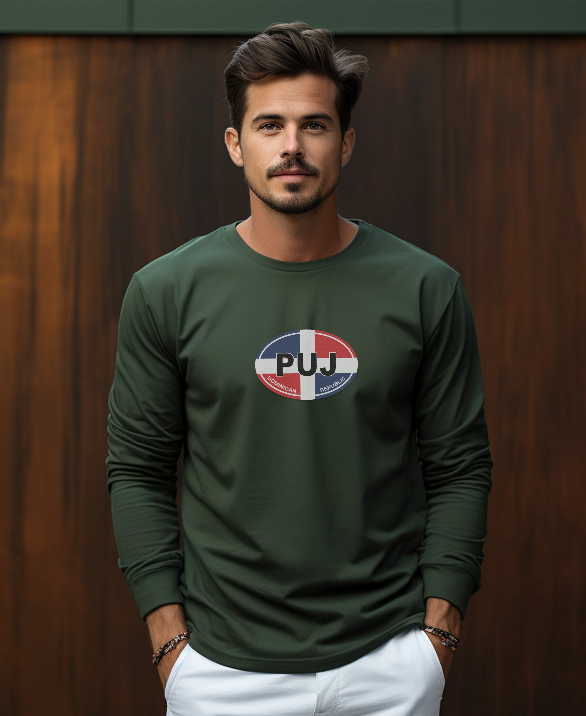 Punta Cana White Sand Beaches and Caribbean Festivals Mens Long Sleeve T Shirt