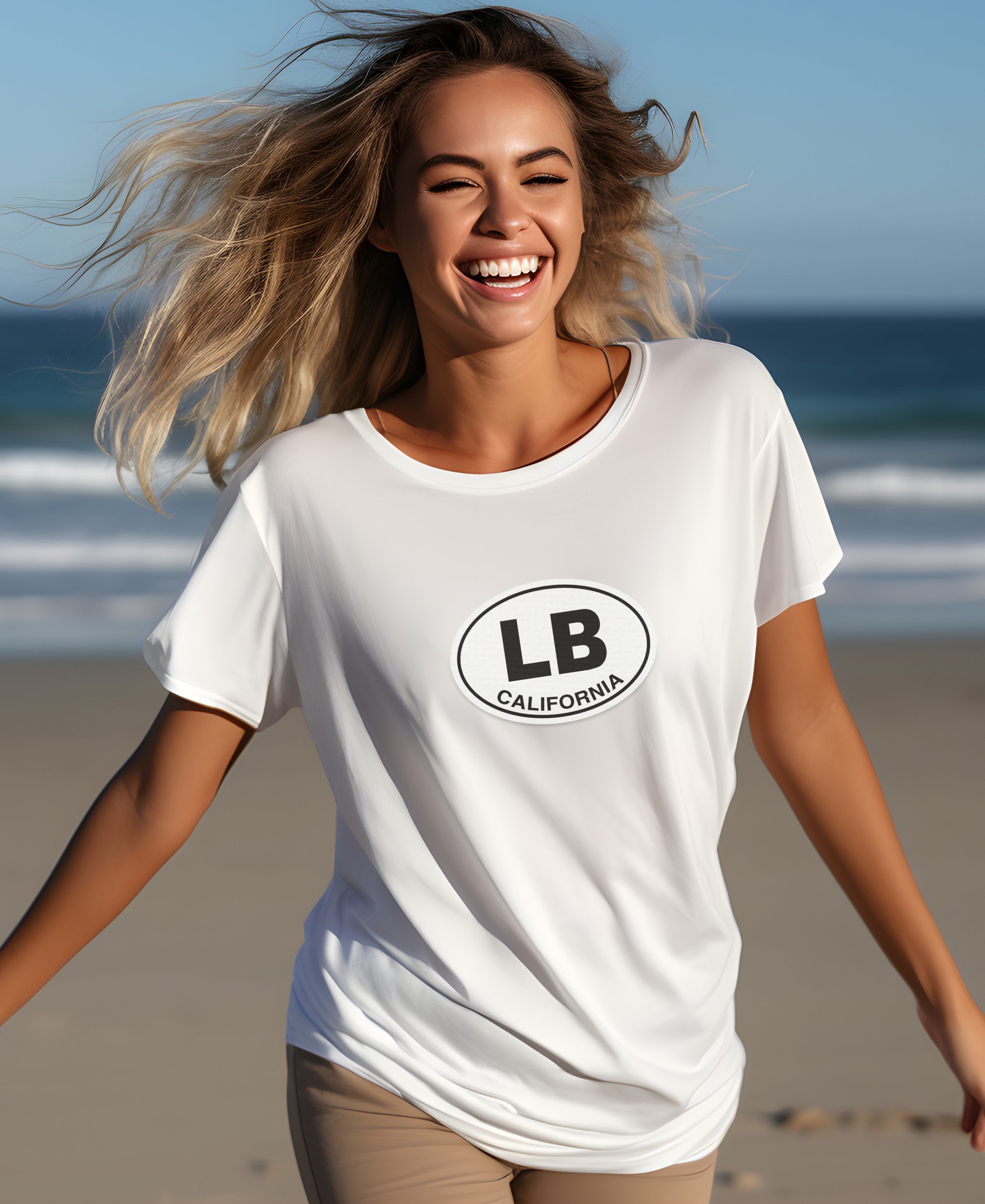 Laguna Beach cliffs, art scene, Pageant of the Masters womens t-shirt