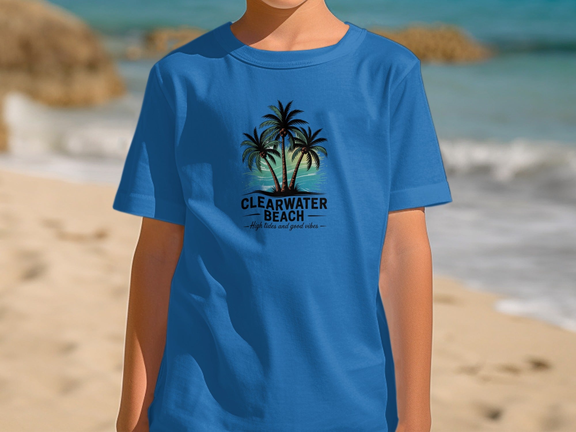 Clearwater Beach Palm Trees Graphic T-Shirt product type
