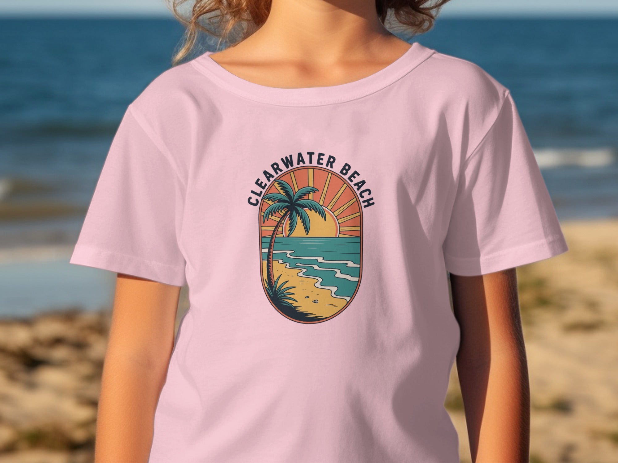Clearwater Beach Palm Sunset T-shirt product type