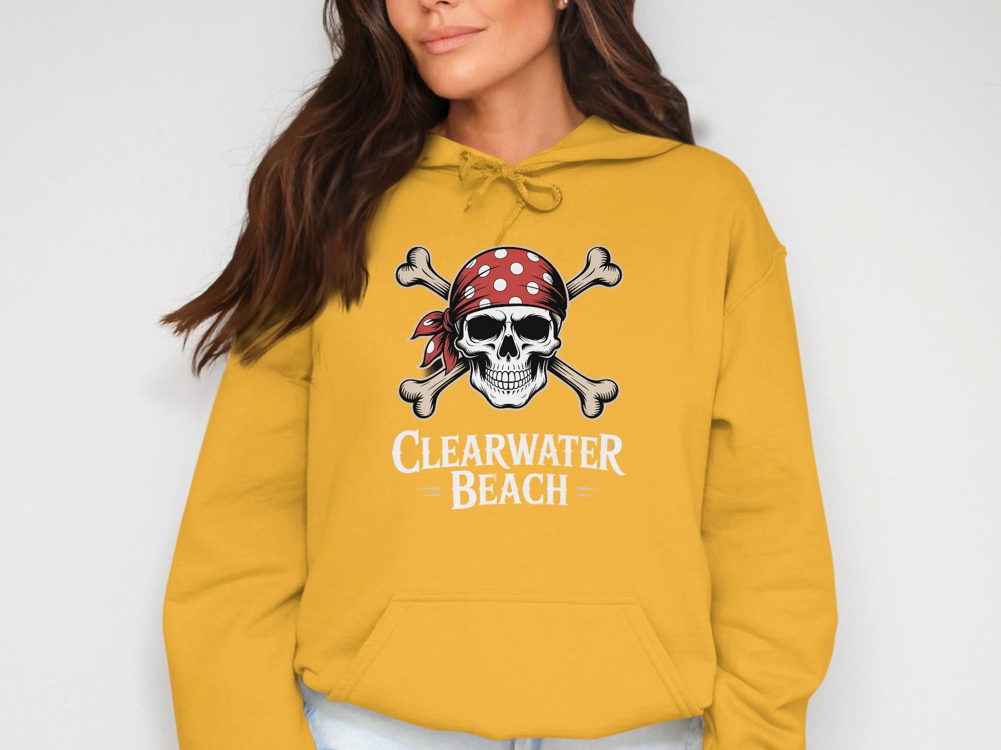 Clearwater Beach Pirate Skull Hoodie product