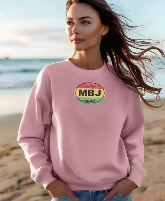 Stylish Pink MBJ Jamaica Graphic Sweatshirt product
