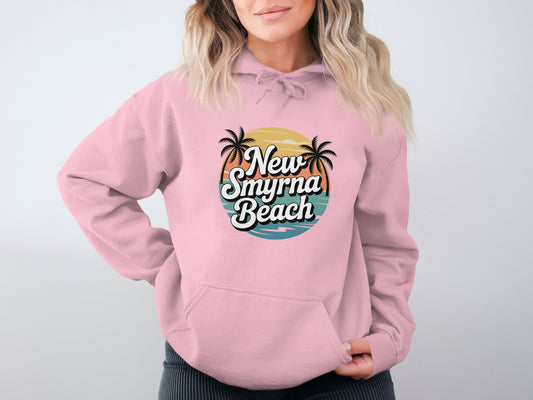 New Smyrna Beach Palm Trees Hoodie product